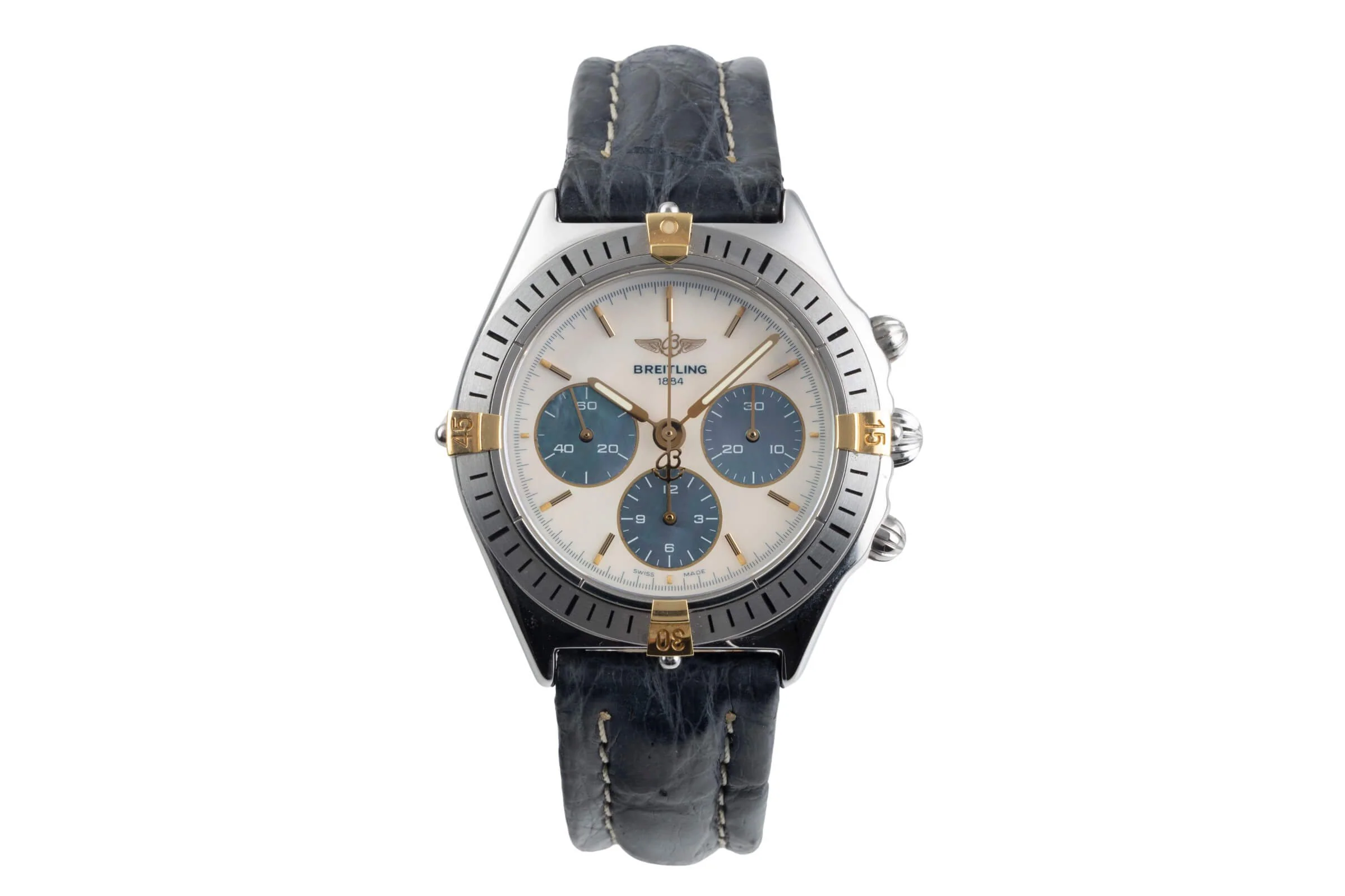 Breitling Callisto chronograph gilt / steel manual winding men's watch B11045  [2500277] - Image 5