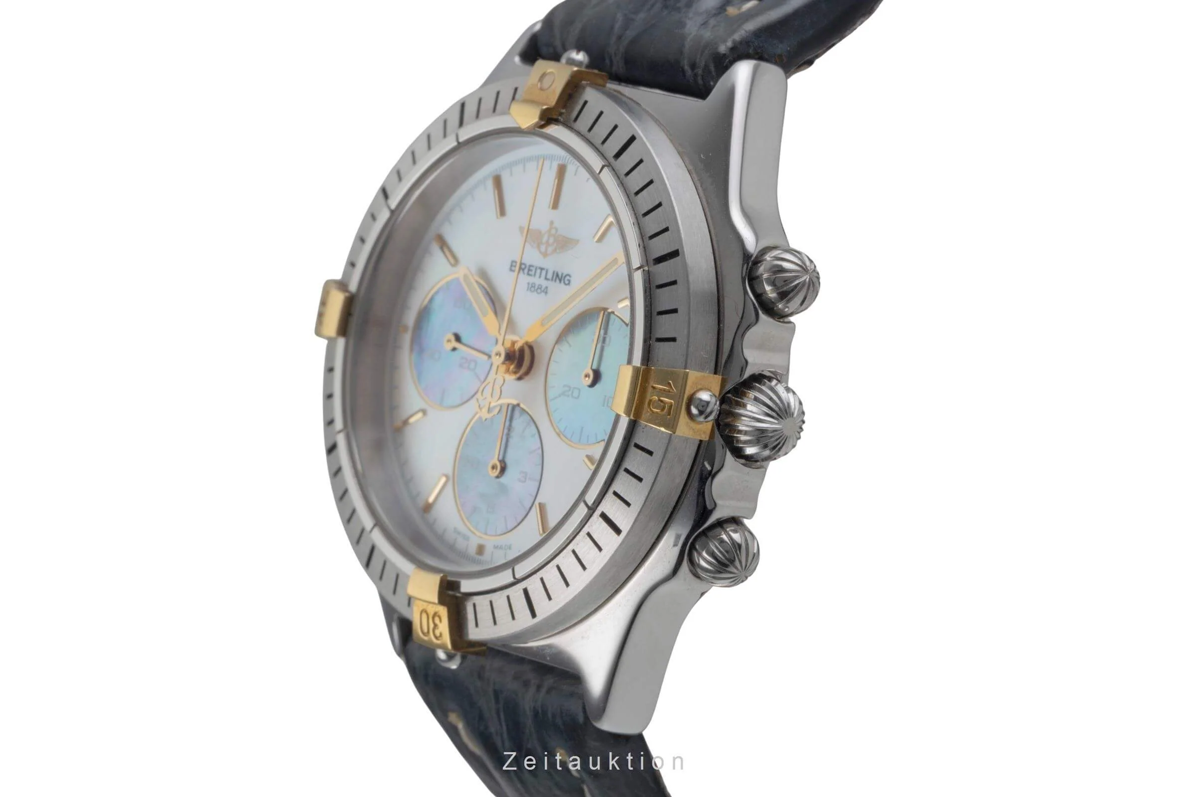 Breitling Callisto chronograph gilt / steel manual winding men's watch B11045  [2500277] - Image 7
