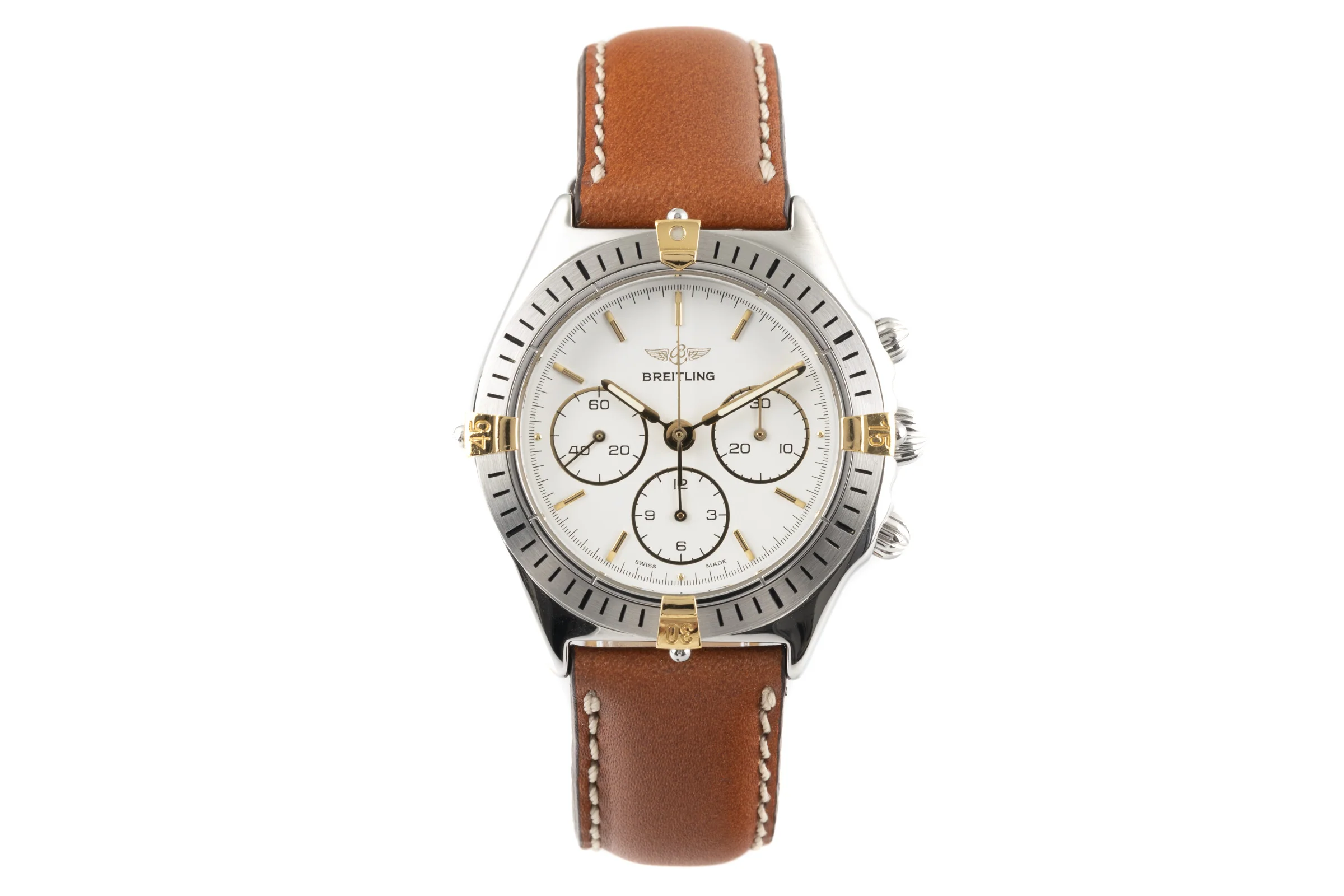 Breitling Callisto chronograph steel / gold manual winding men's watch B11047  [2203623] - Image 4