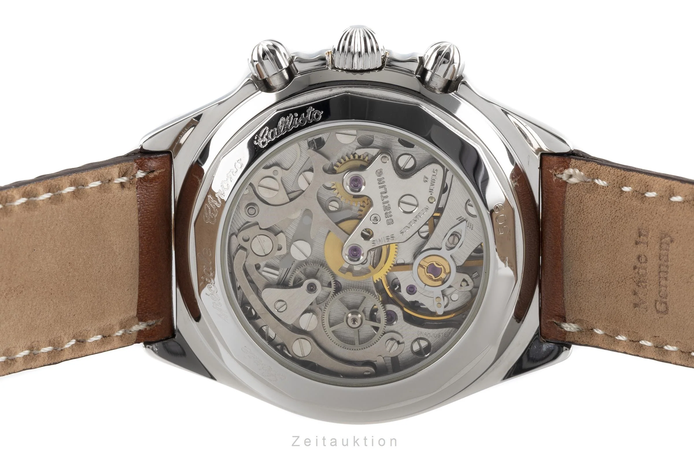 Breitling Callisto chronograph steel / gold manual winding men's watch B11047  [2203623] - Image 9
