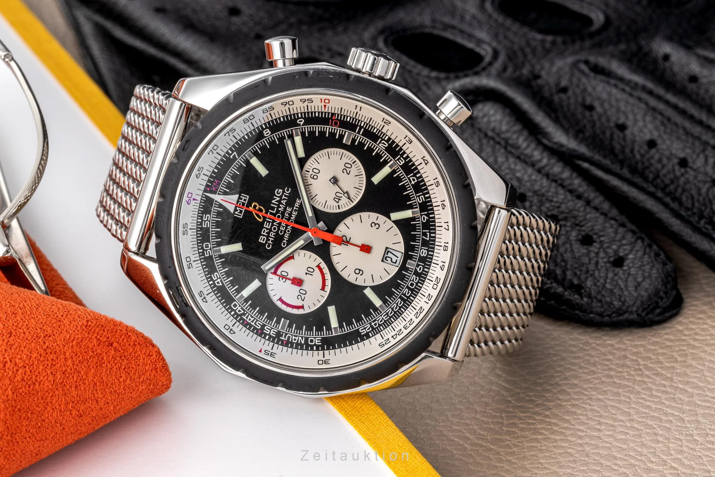 Breitling Chrono-Matic chronograph steel automatic men's watch A14360 LP: 5180EUR  [2300642] - Image 2