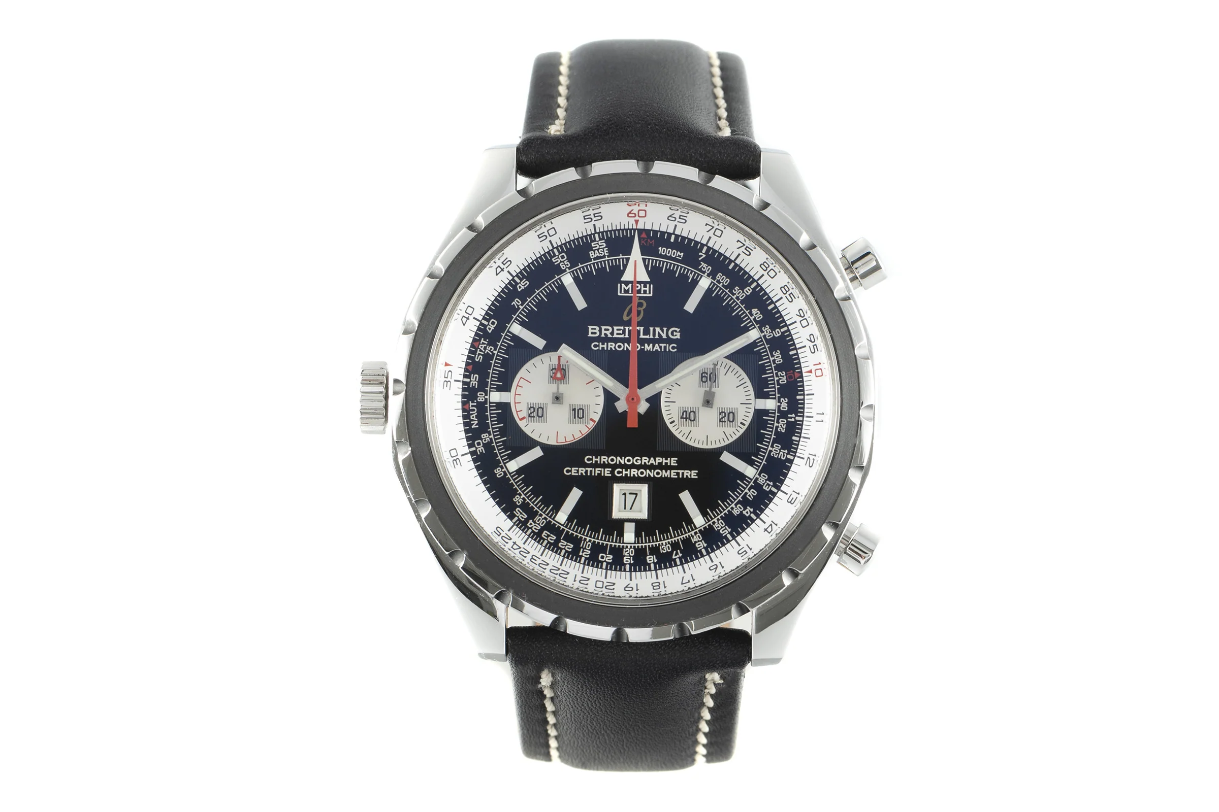 Breitling Chrono-Matic chronograph steel automatic men's watch A41360 LP: 8150EUR  [2108894] - Image 4