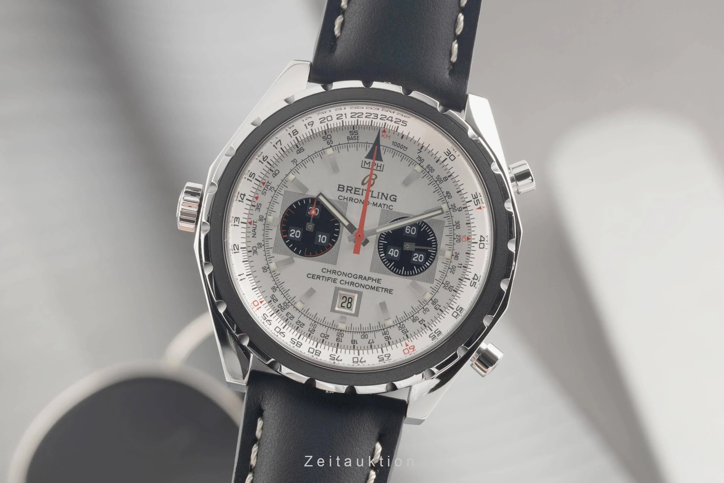 Breitling Chrono-Matic chronograph steel automatic men's watch A41360  [2404911] - Image 2