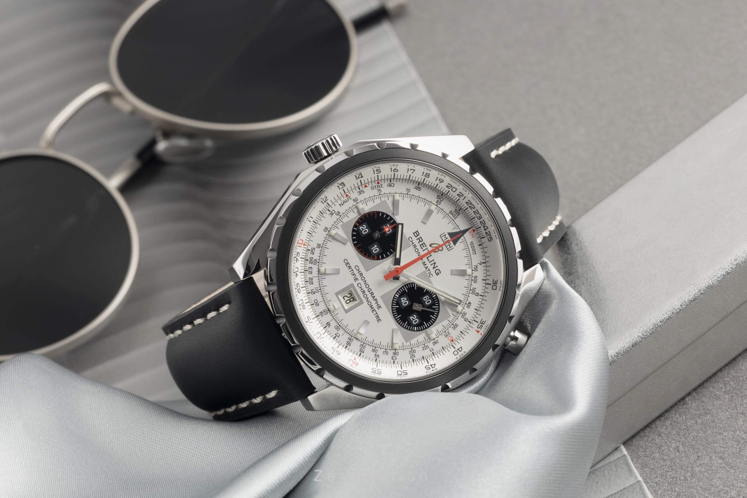 Breitling Chrono-Matic chronograph steel automatic men's watch A41360  [2404911] - Image 3