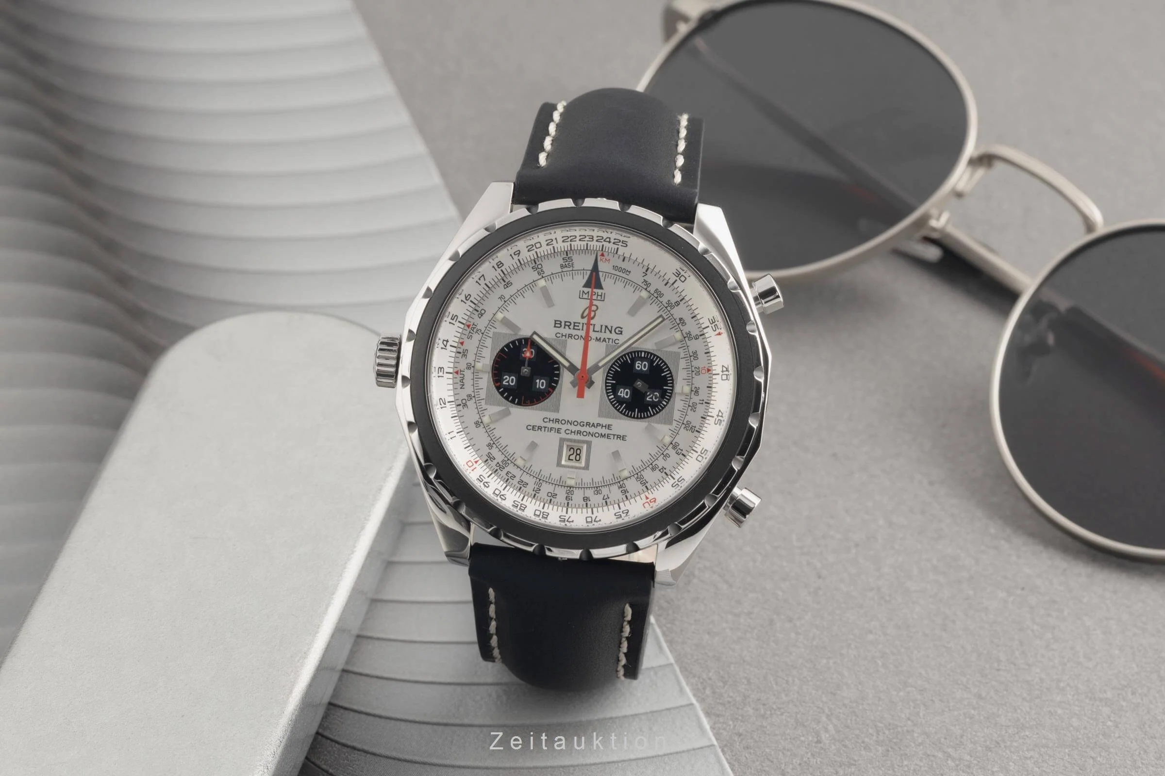 Breitling Chrono-Matic chronograph steel automatic men's watch A41360  [2404911] - Image 4
