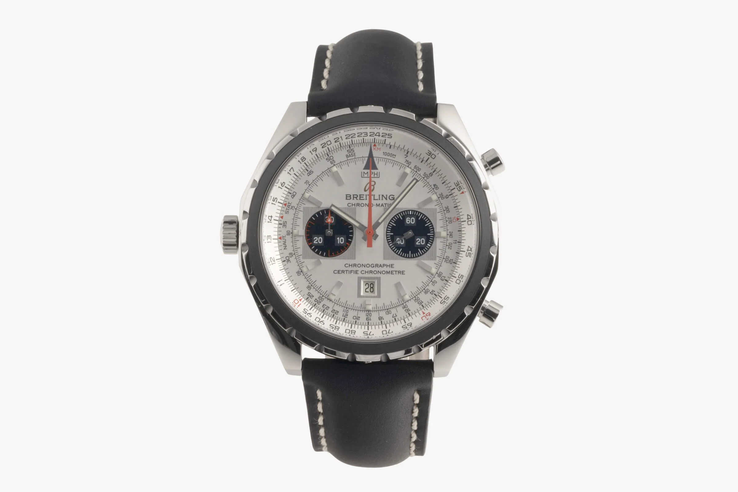 Breitling Chrono-Matic chronograph steel automatic men's watch A41360  [2404911] - Image 5