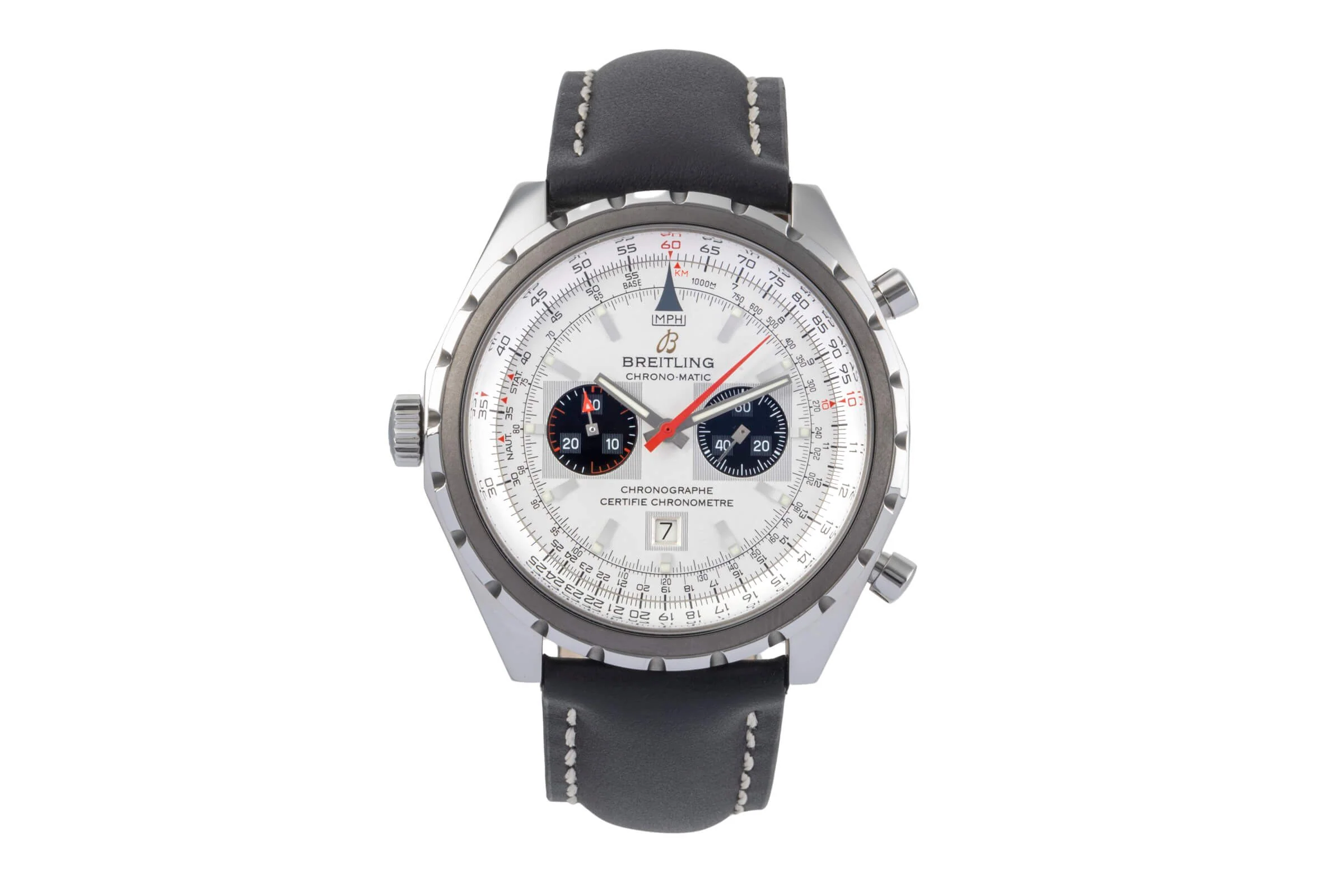 Breitling Chrono-Matic chronograph steel automatic men's watch A41360  [2405590] - Image 4
