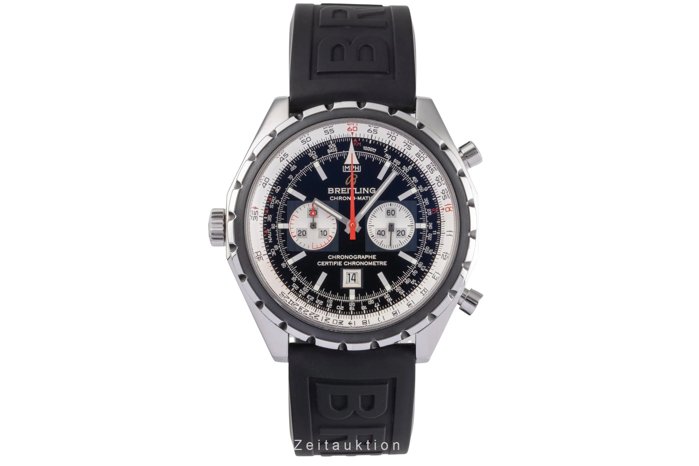 Breitling Chrono-Matic chronograph steel automatic men's watch A41360  [2504061] - Image 5