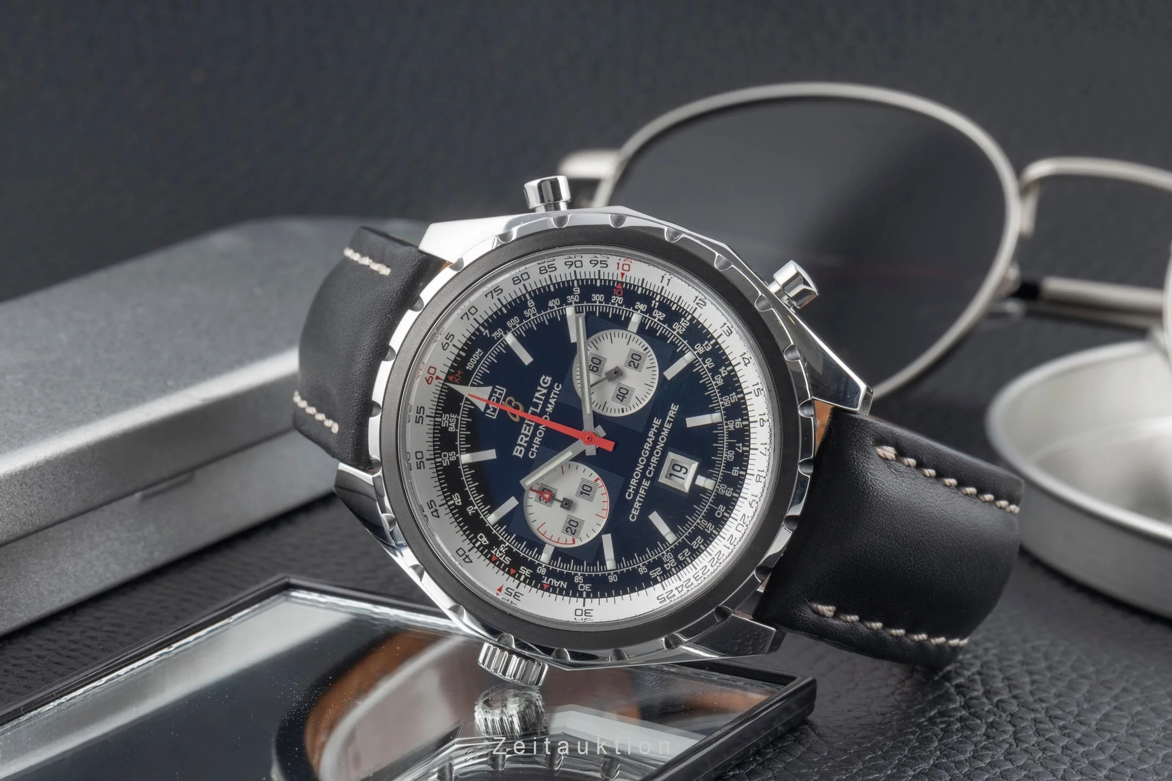 Breitling Chrono-Matic chronograph steel automatic men's watch A41360  [2507322] - Image 3