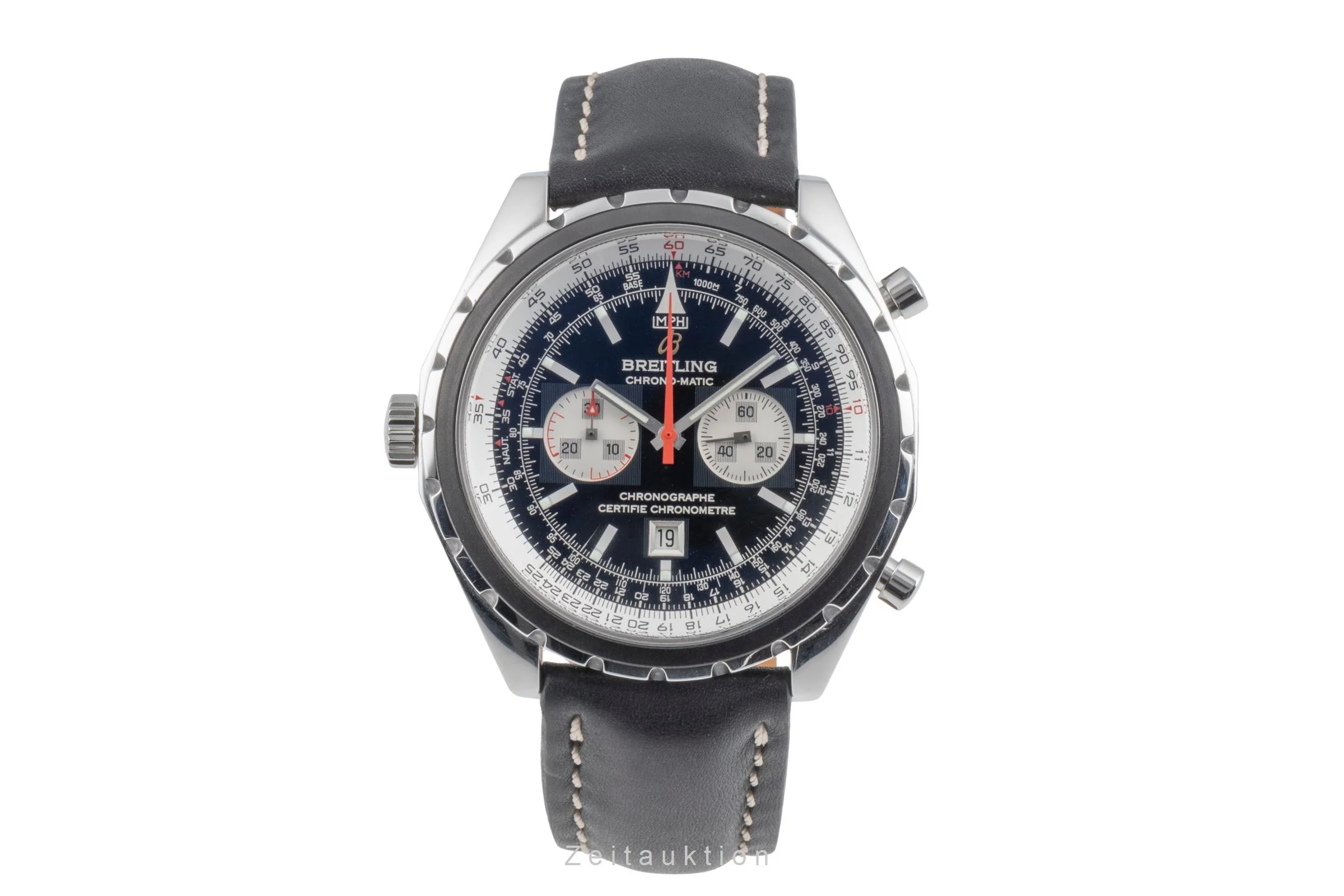 Breitling Chrono-Matic chronograph steel automatic men's watch A41360  [2507322] - Image 5