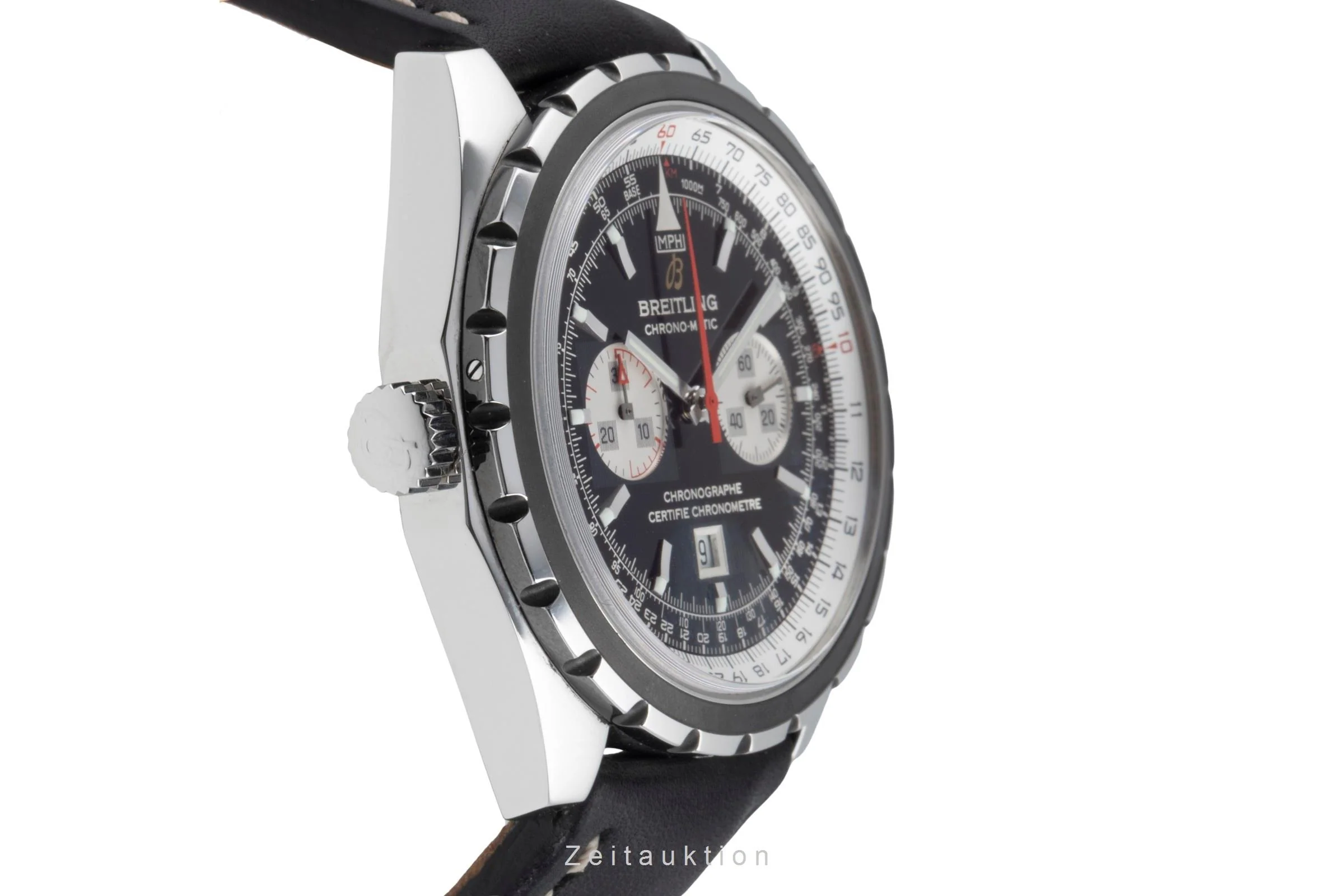 Breitling Chrono-Matic chronograph steel automatic men's watch A41360  [2507322] - Image 8