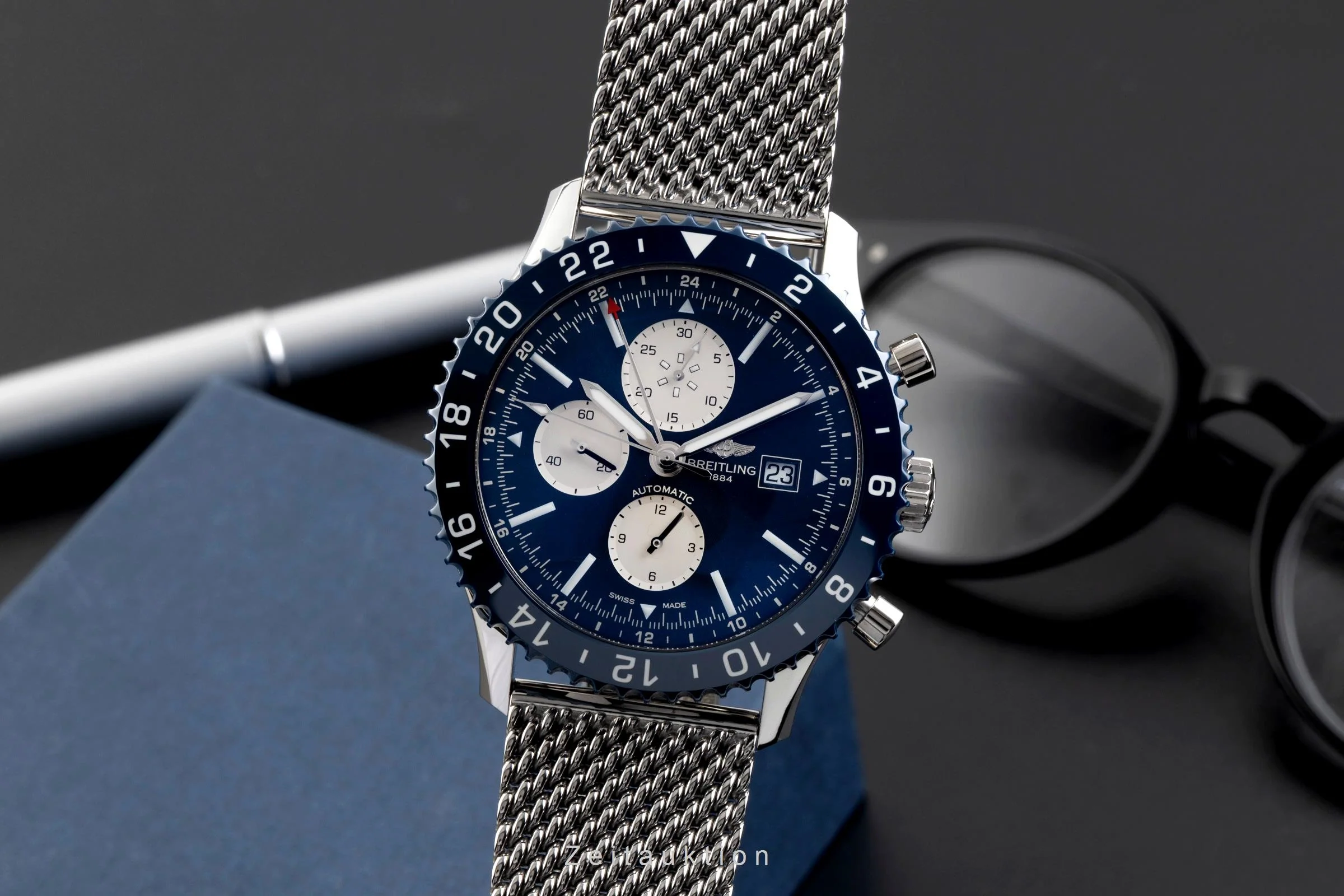 Breitling Chronoliner chronograph steel automatic men's watch Y2431016/C970  [2600536] - Image 2