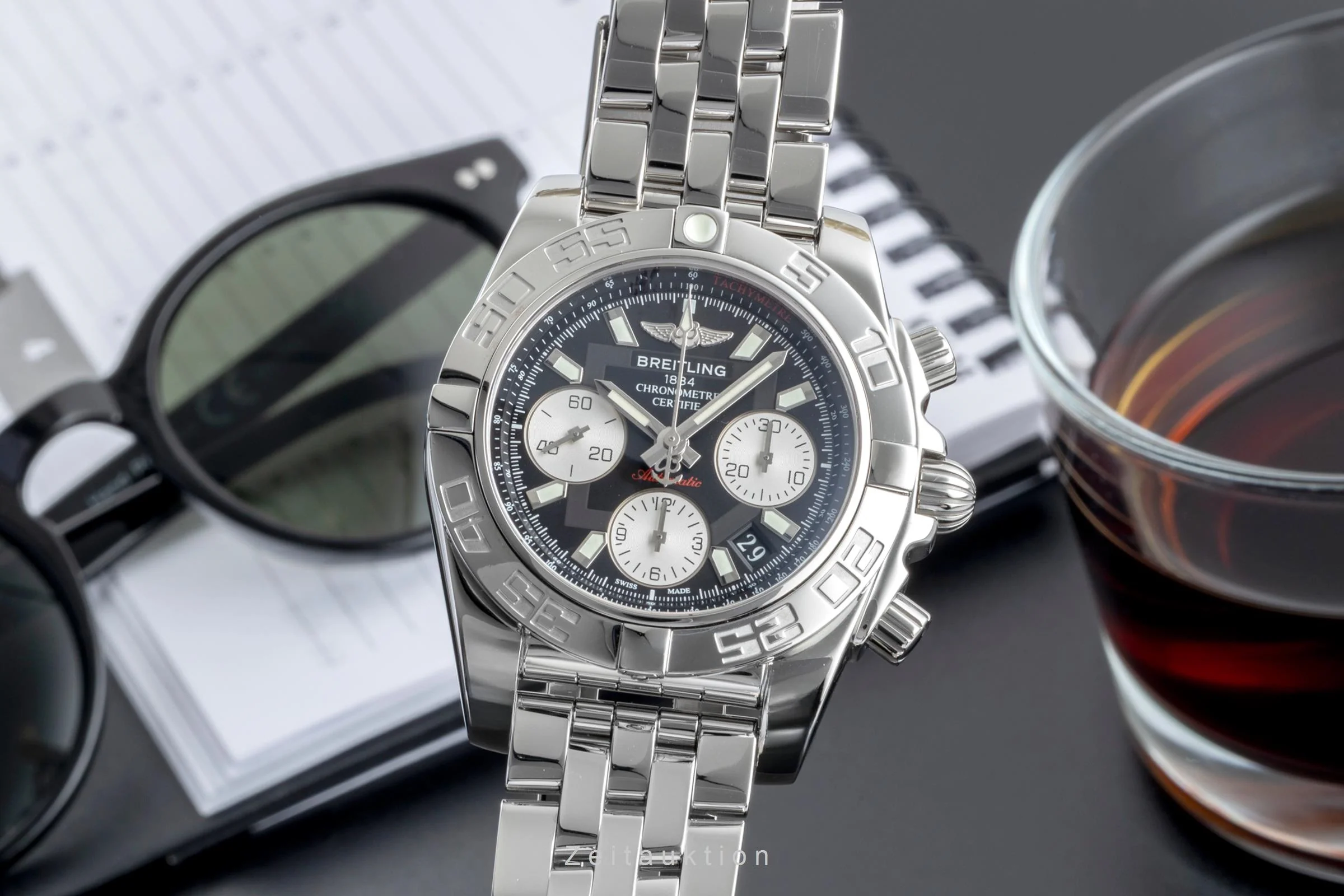 Breitling Chronomat 41 chronograph steel automatic men's watch AB0140  [2507514] - Image 2