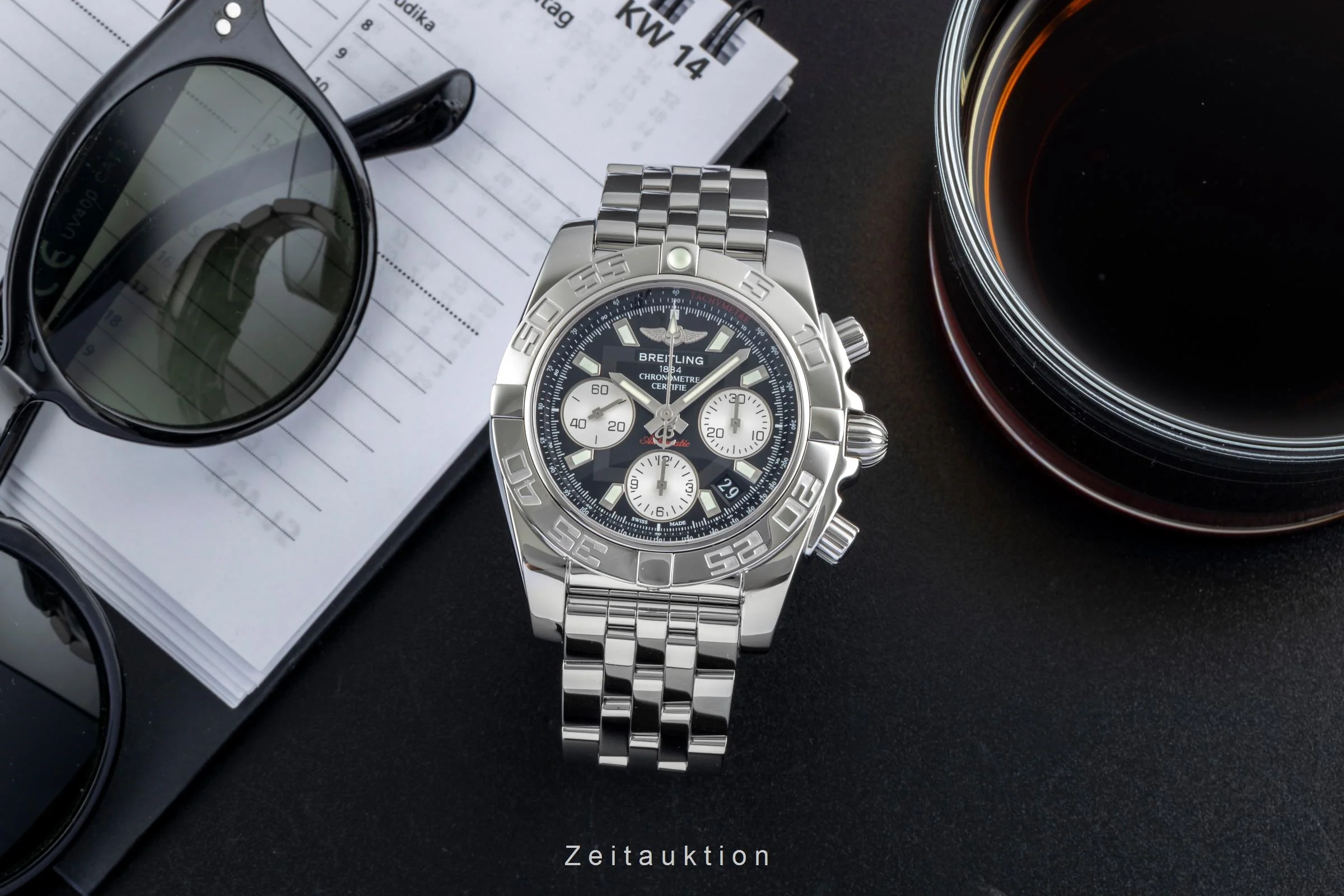 Breitling Chronomat 41 chronograph steel automatic men's watch AB0140  [2507514] - Image 4
