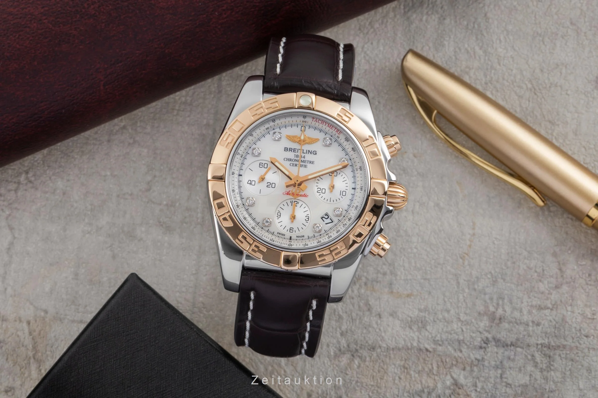 Breitling Chronomat 41 chronograph steel / gold automatic men's watch CB0140  [2505885] - Image 4