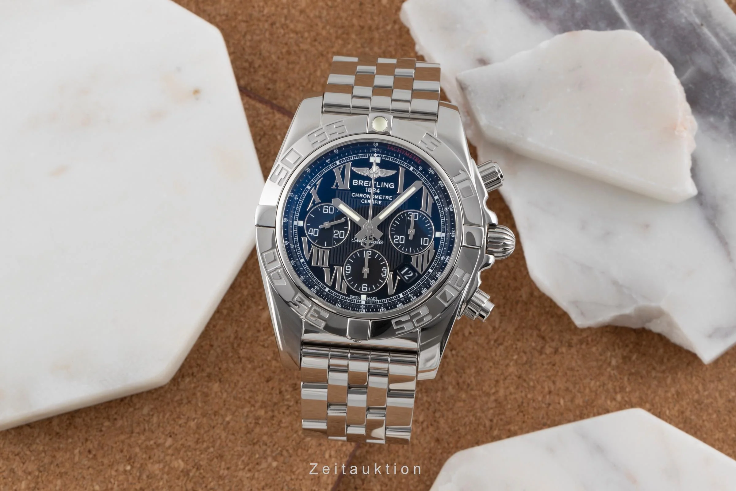 Breitling Chronomat 44 chronograph steel automatic men's watch AB0110  [2503550] - Image 4