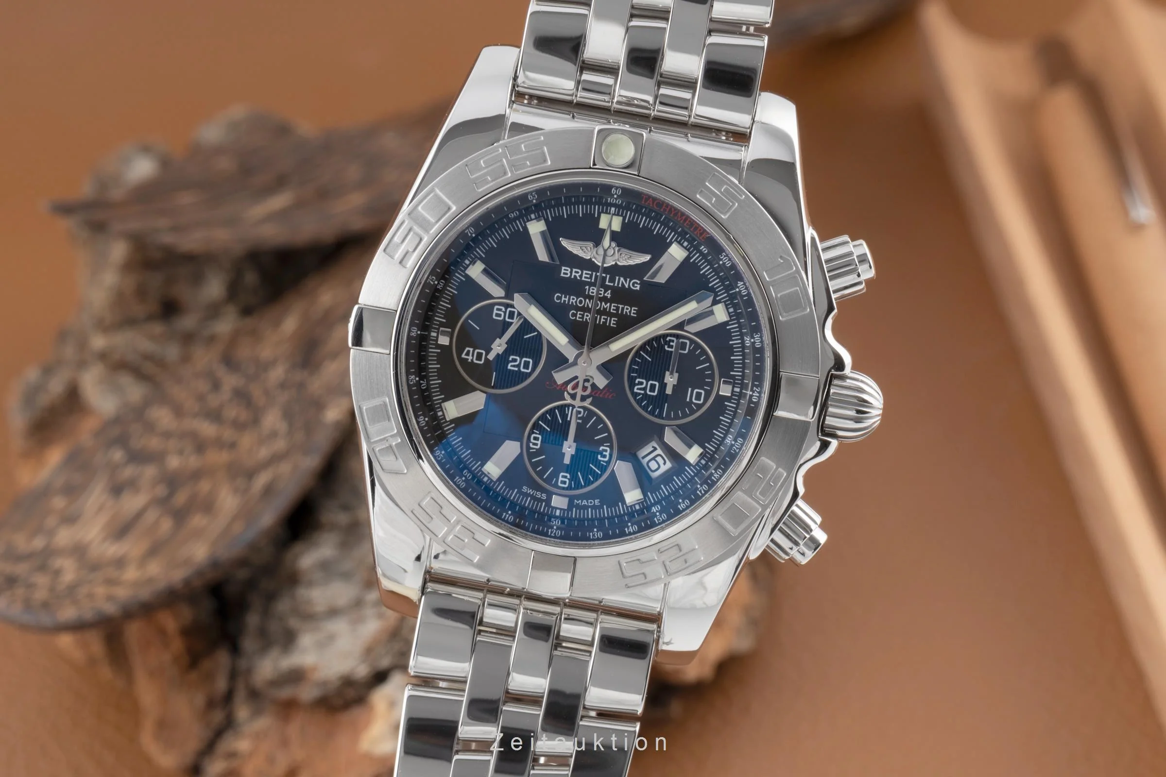 Breitling Chronomat 44 chronograph steel automatic men's watch AB0110  [2504196] - Image 2