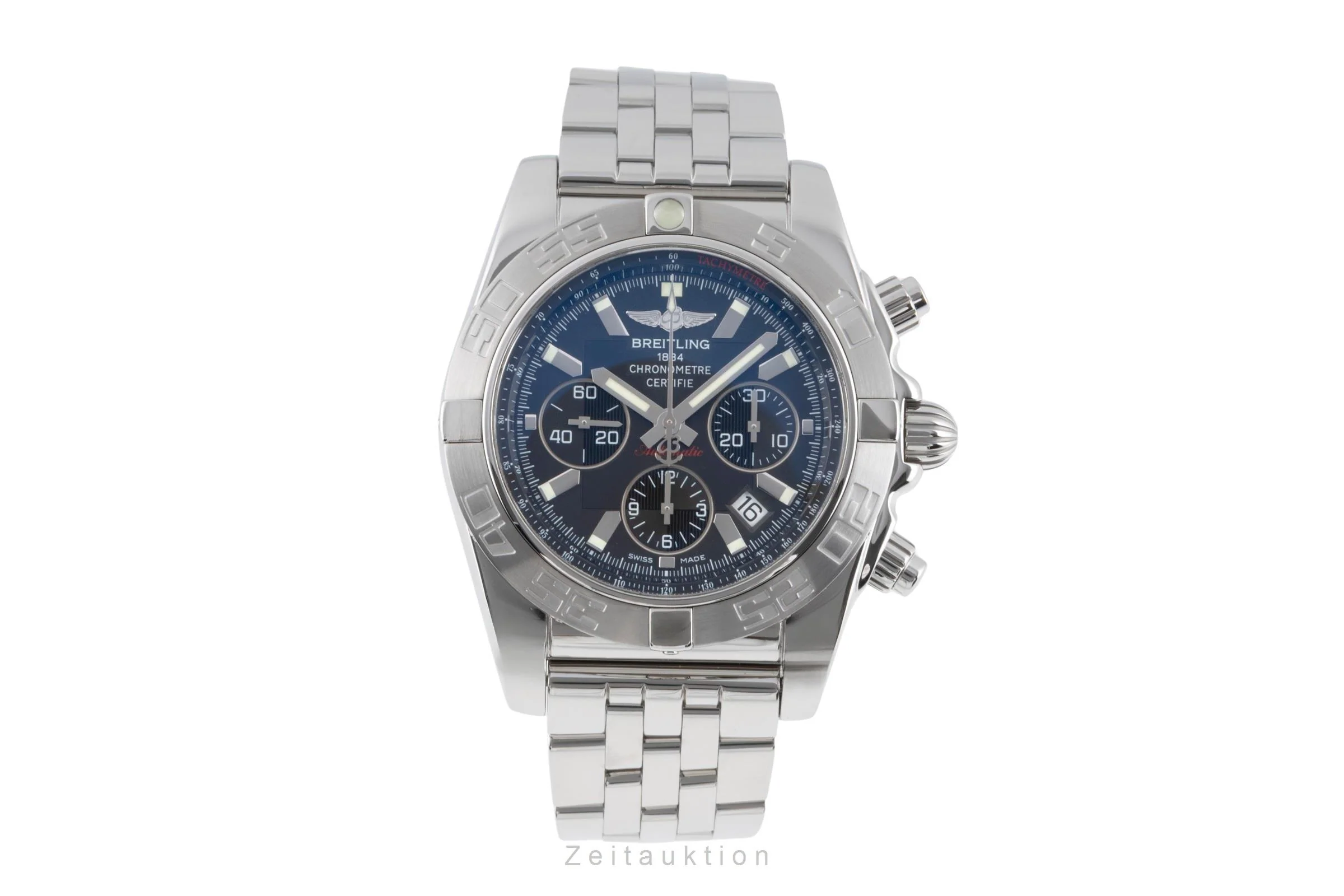 Breitling Chronomat 44 chronograph steel automatic men's watch AB0110  [2504196] - Image 5