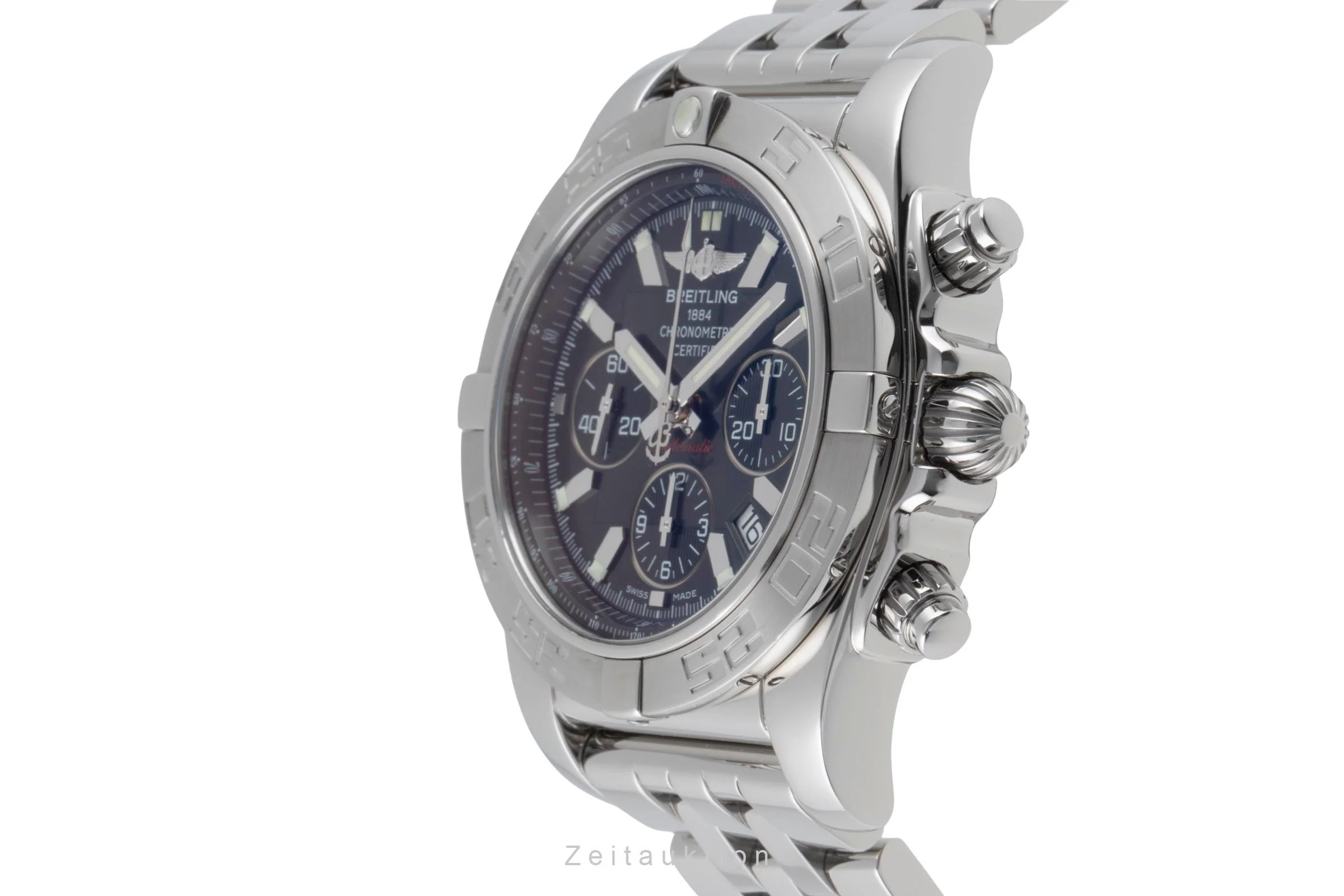 Breitling Chronomat 44 chronograph steel automatic men's watch AB0110  [2504196] - Image 7