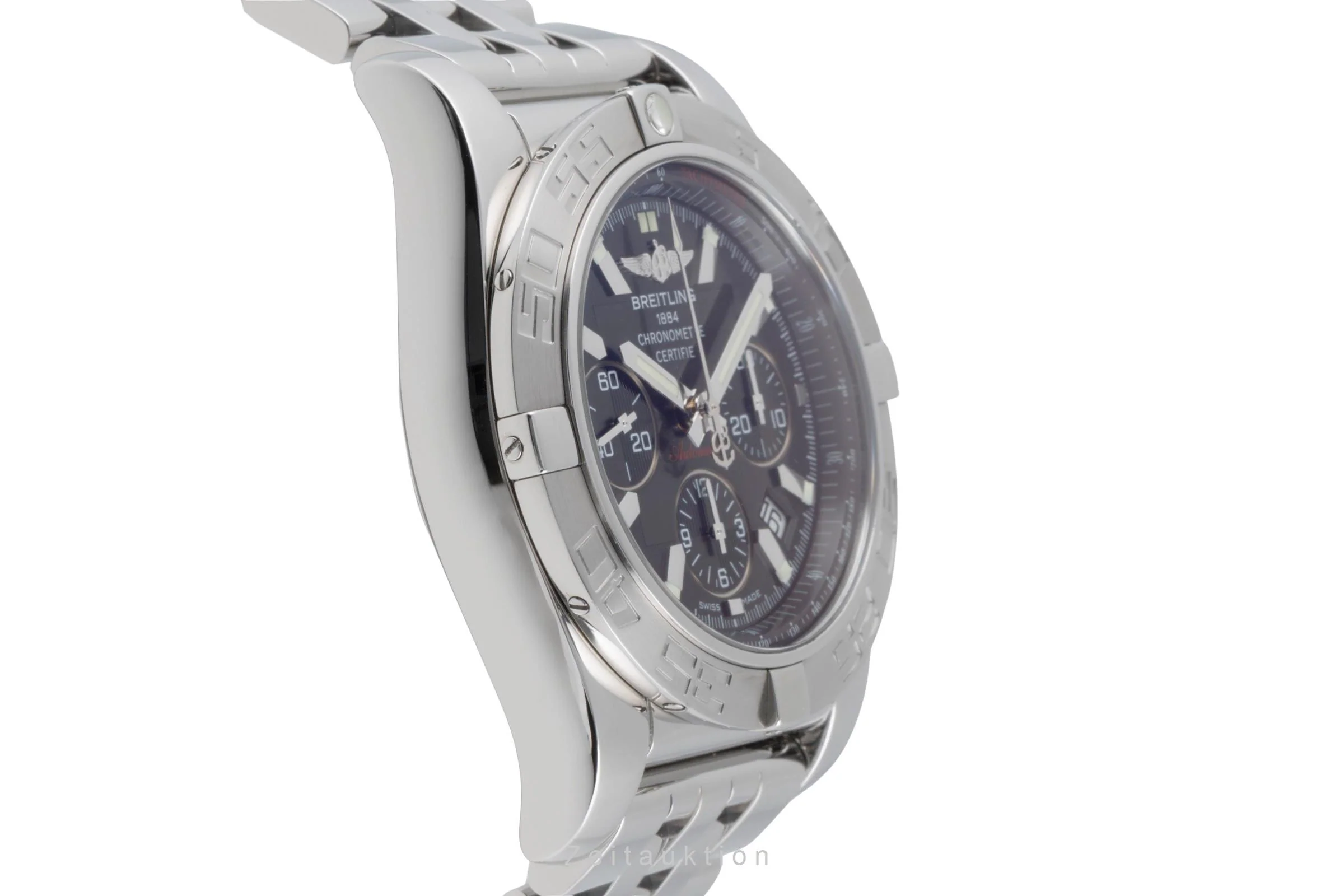 Breitling Chronomat 44 chronograph steel automatic men's watch AB0110  [2504196] - Image 8