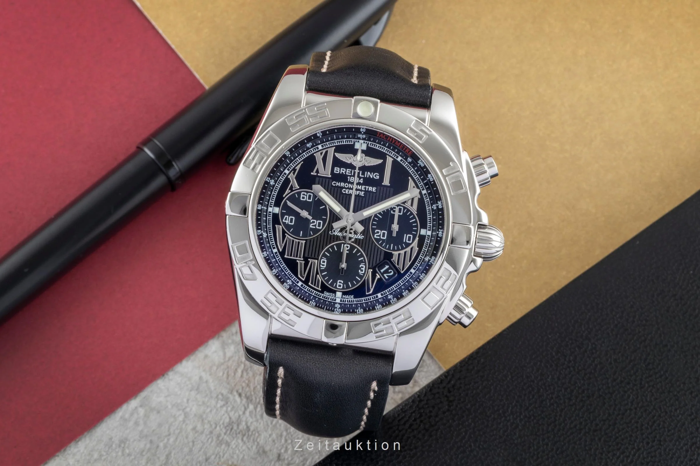 Breitling Chronomat 44 chronograph steel automatic men's watch AB0110  [2505522] - Image 4
