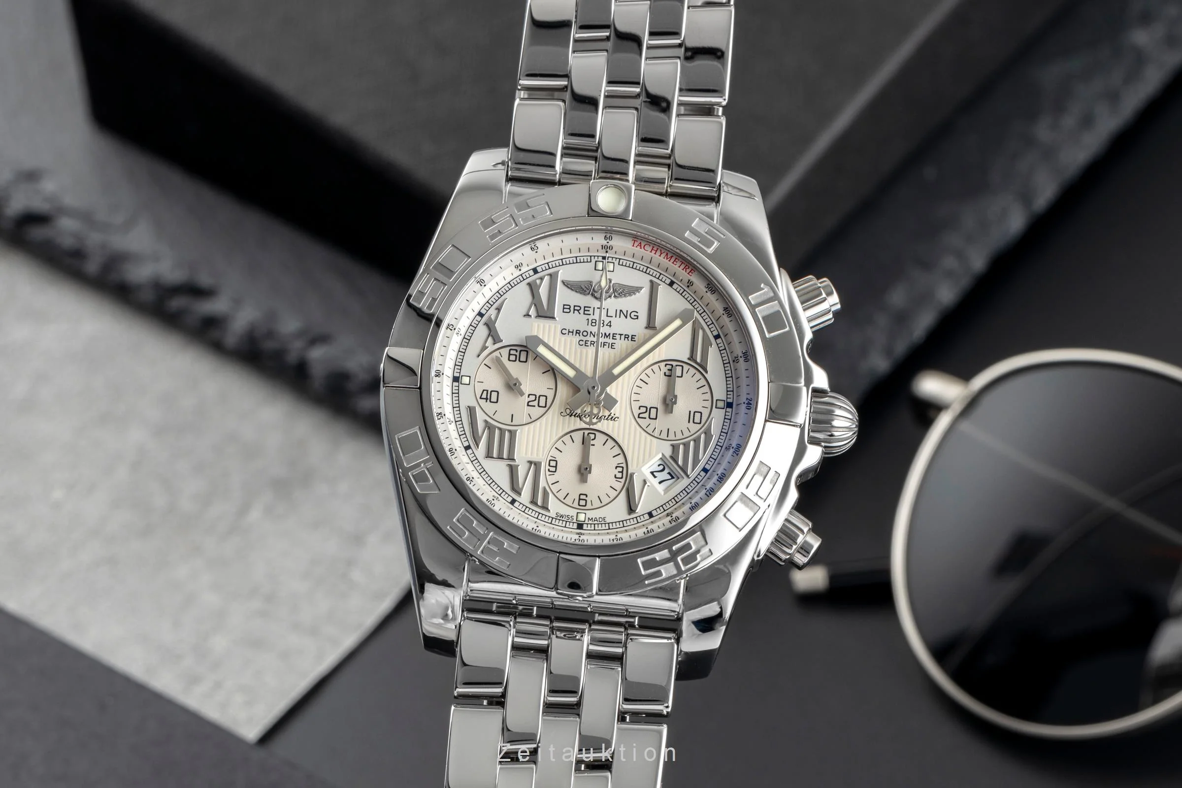 Breitling Chronomat 44 chronograph steel automatic men's watch AB0110  A011G76PA  [2503504] - Image 2