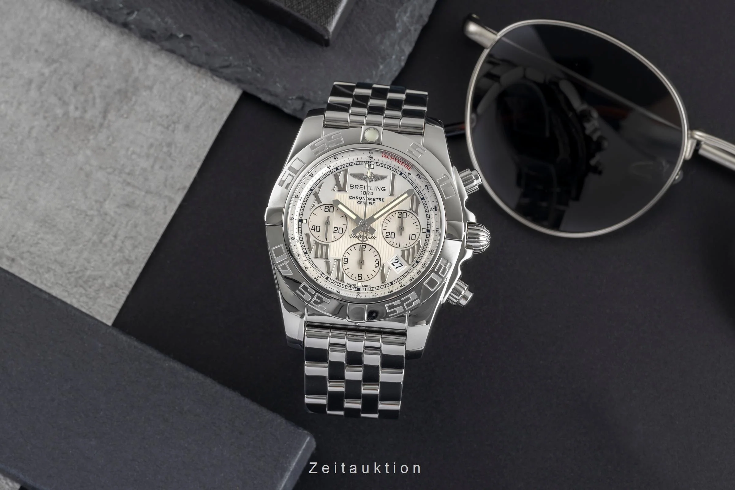 Breitling Chronomat 44 chronograph steel automatic men's watch AB0110  A011G76PA  [2503504] - Image 4