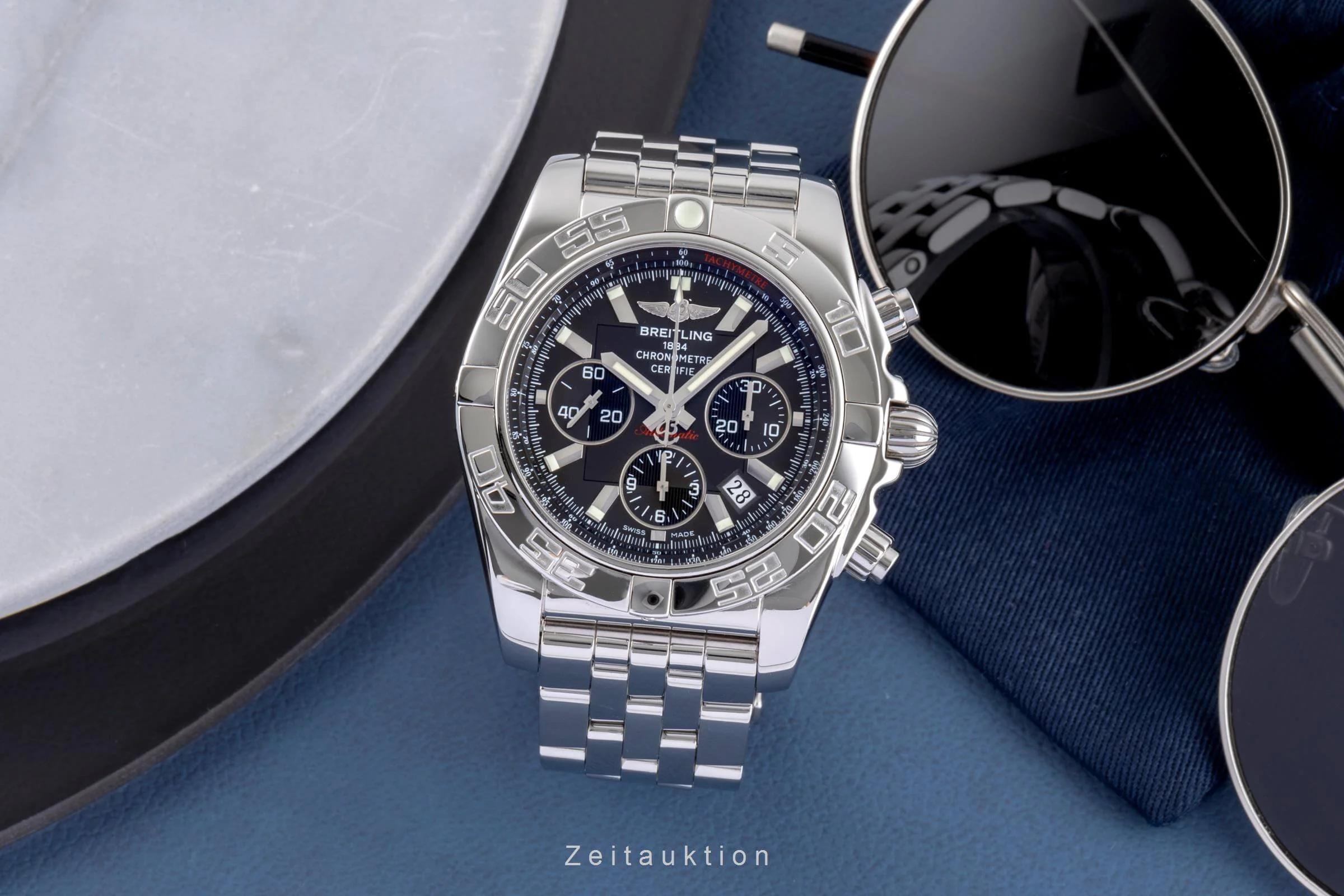 Breitling Chronomat 44 chronograph steel automatic men's watch AB0110,  AB011M24PA  [2500950] - Image 4
