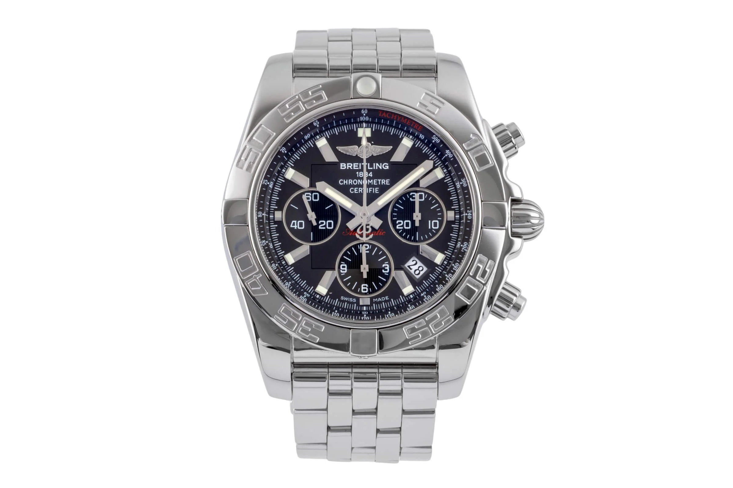 Breitling Chronomat 44 chronograph steel automatic men's watch AB0110,  AB011M24PA  [2500950] - Image 5