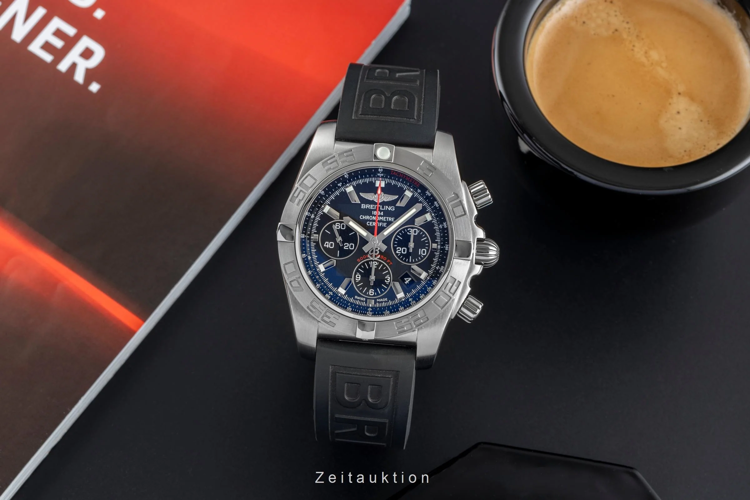 Breitling Chronomat 44 chronograph steel automatic men's watch AB011010/BB08	  [2505429] - Image 4