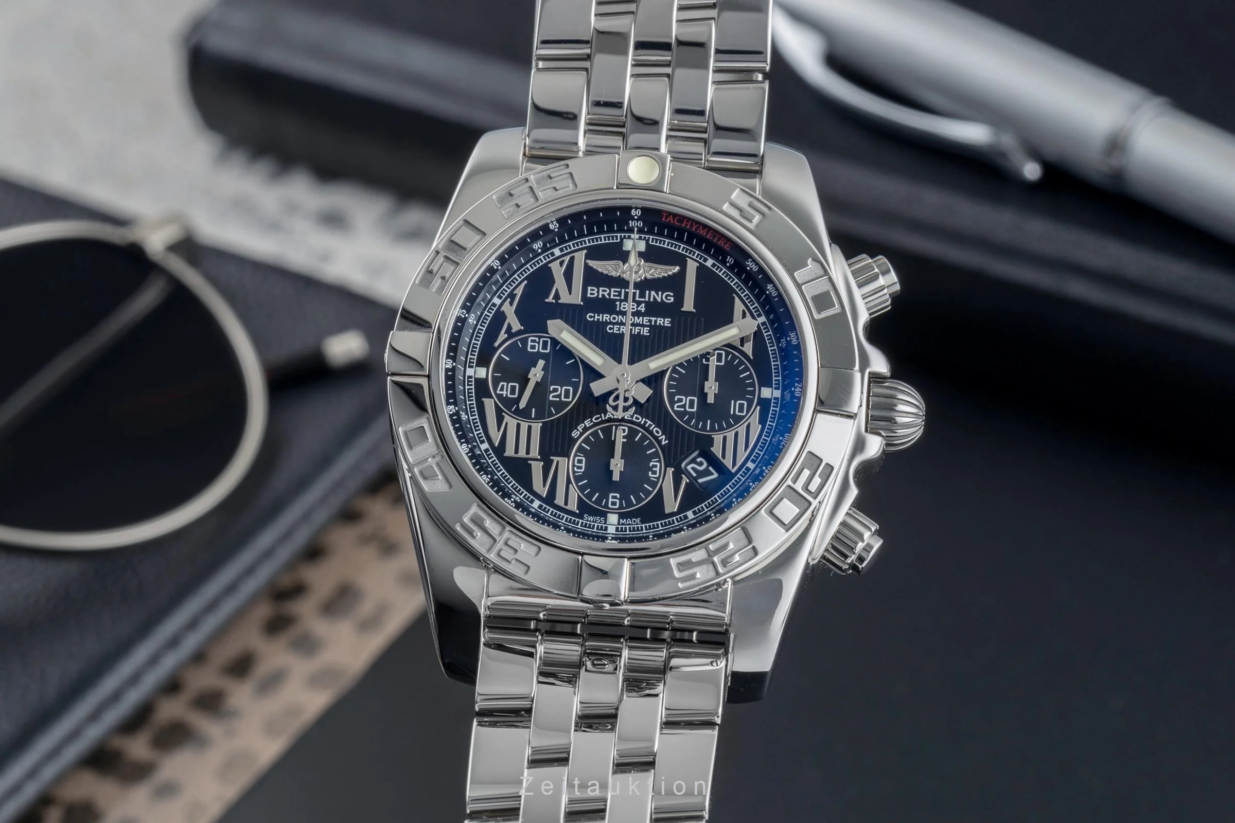 Breitling Chronomat 44 chronograph steel automatic men's watch AB011012/BD89  [2502919] - Image 2