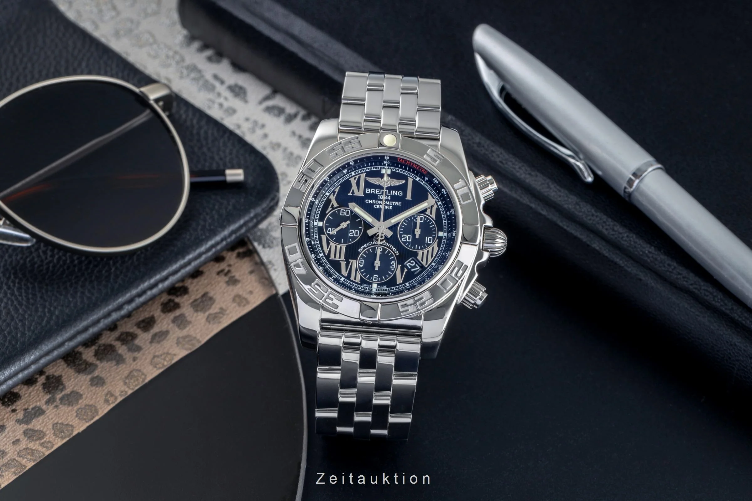 Breitling Chronomat 44 chronograph steel automatic men's watch AB011012/BD89  [2502919] - Image 4