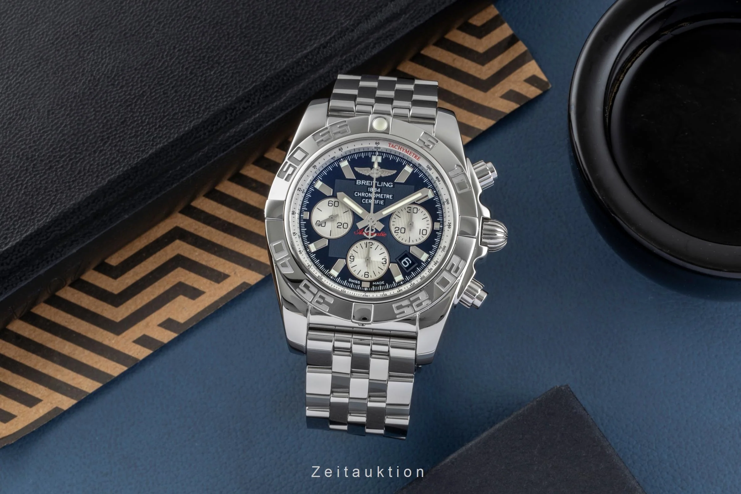 Breitling Chronomat 44 chronograph steel automatic men's watch AB011012/BE69	  [2505629] - Image 4