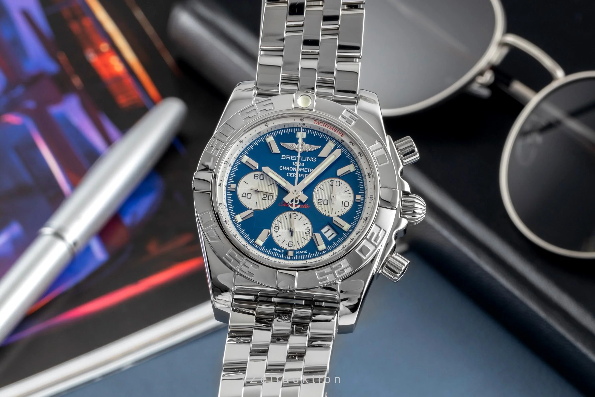 Breitling Chronomat 44 chronograph steel automatic men's watch AB011012/C788  [2503686] - Image 2