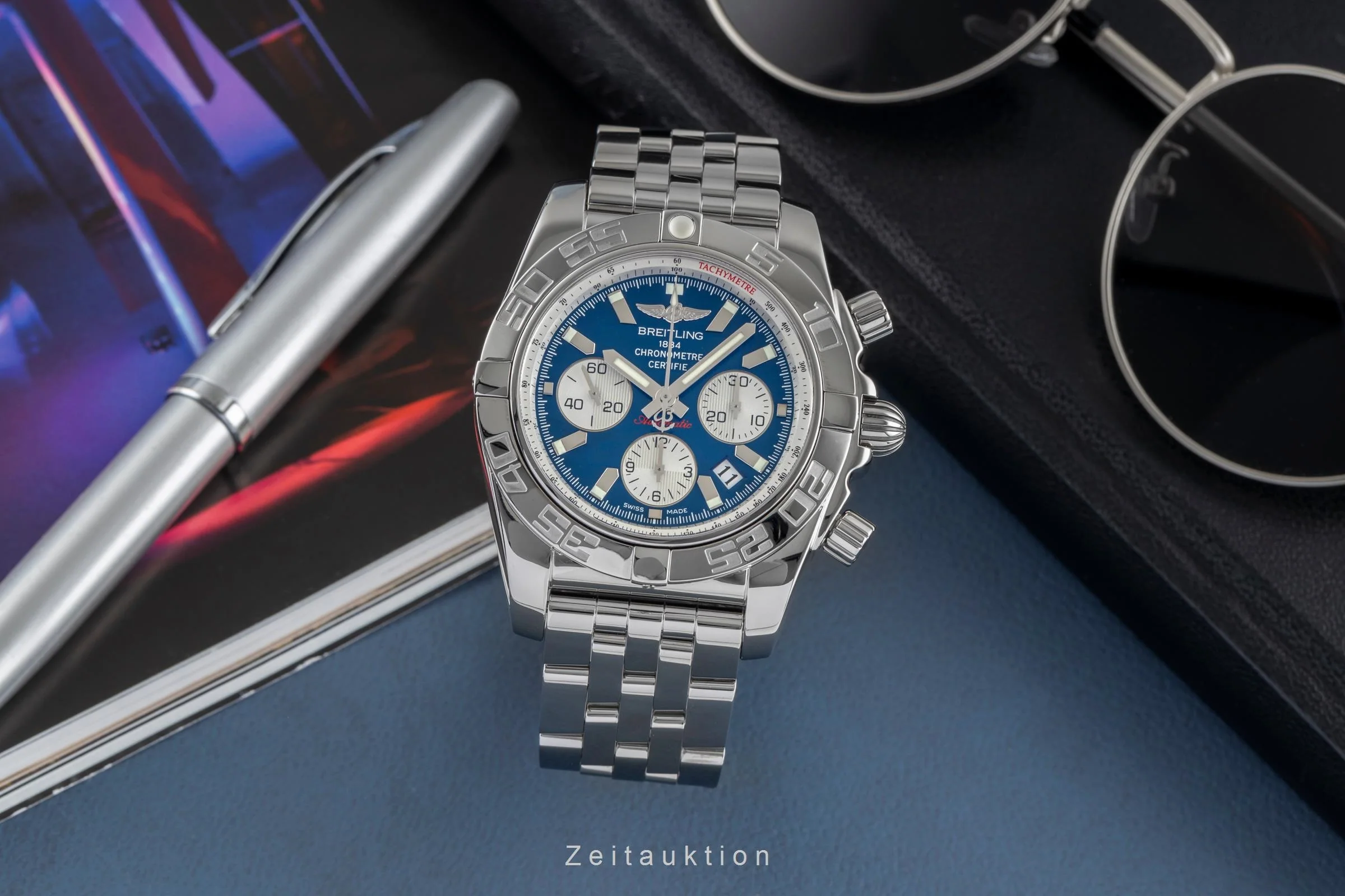 Breitling Chronomat 44 chronograph steel automatic men's watch AB011012/C788  [2503686] - Image 4