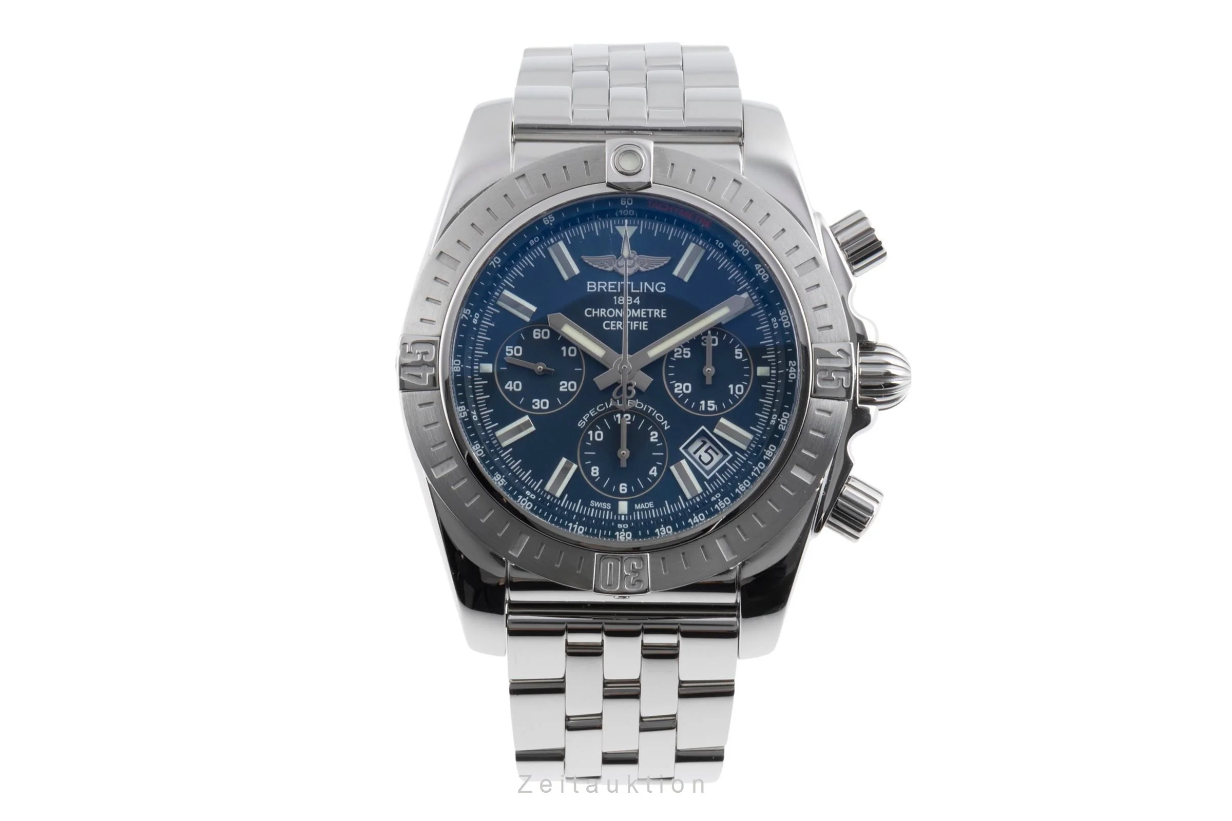 Breitling Chronomat 44 chronograph steel automatic men's watch AB011511/BF70  [2503309] - Image 5
