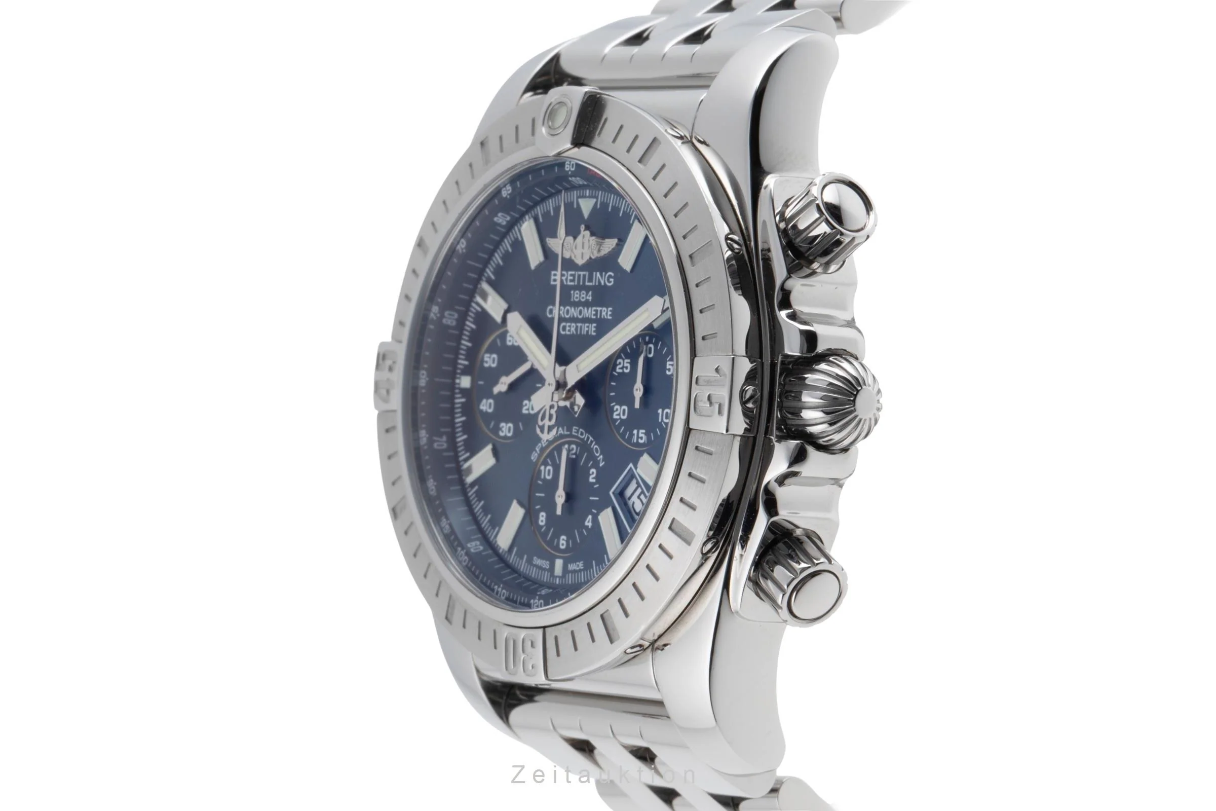 Breitling Chronomat 44 chronograph steel automatic men's watch AB011511/BF70  [2503309] - Image 7