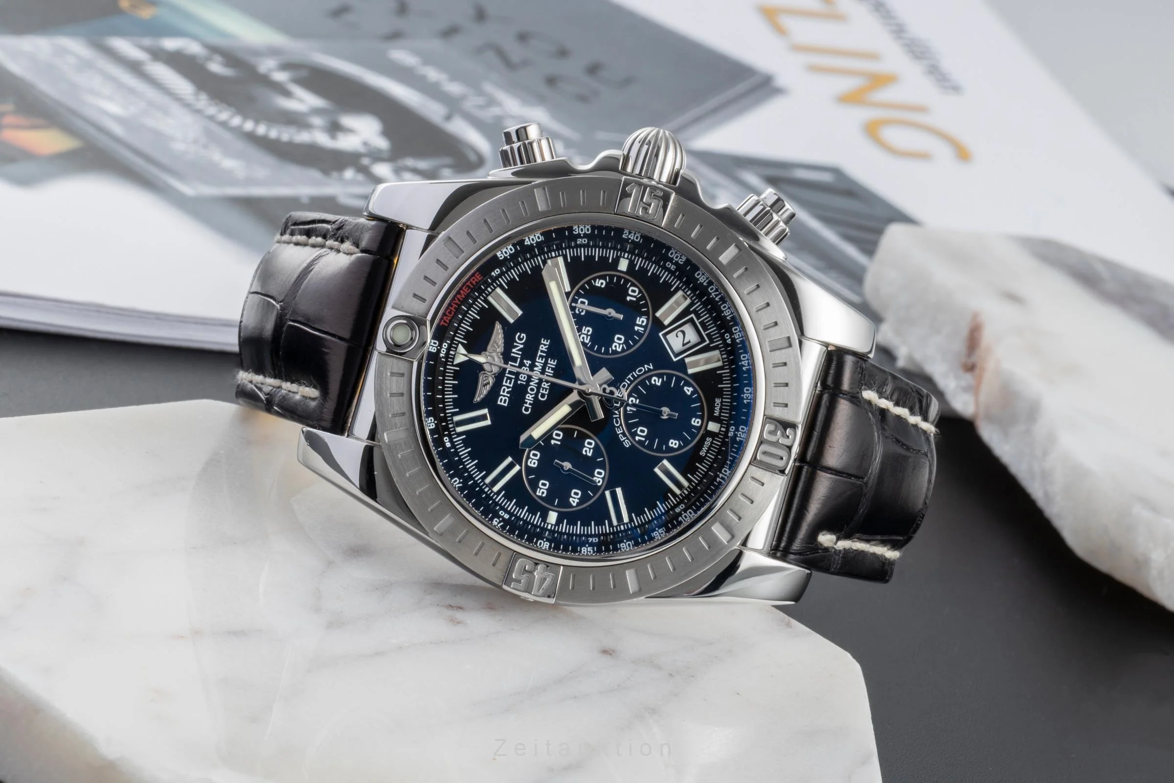 Breitling Chronomat 44 chronograph steel automatic men's watch AB011511/BF70  [2506424] - Image 3