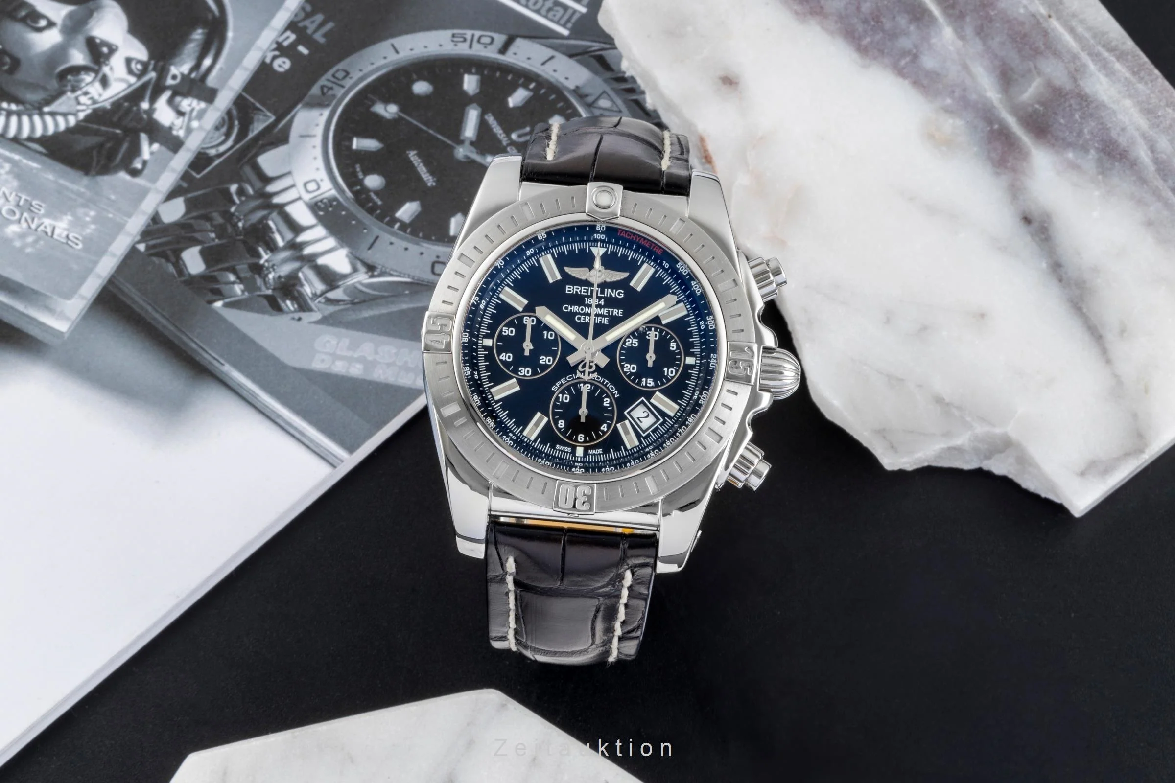 Breitling Chronomat 44 chronograph steel automatic men's watch AB011511/BF70  [2506424] - Image 4