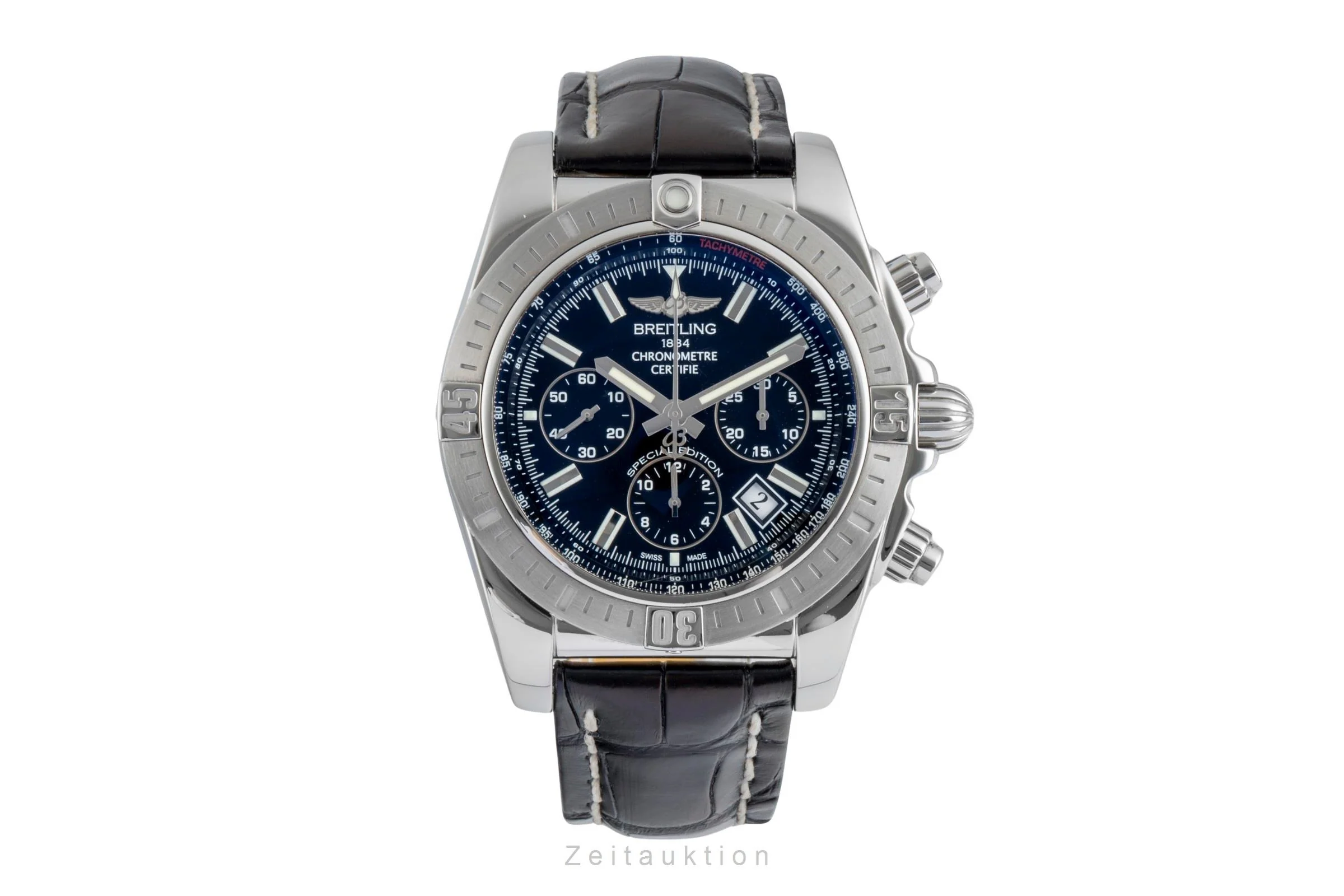 Breitling Chronomat 44 chronograph steel automatic men's watch AB011511/BF70  [2506424] - Image 5