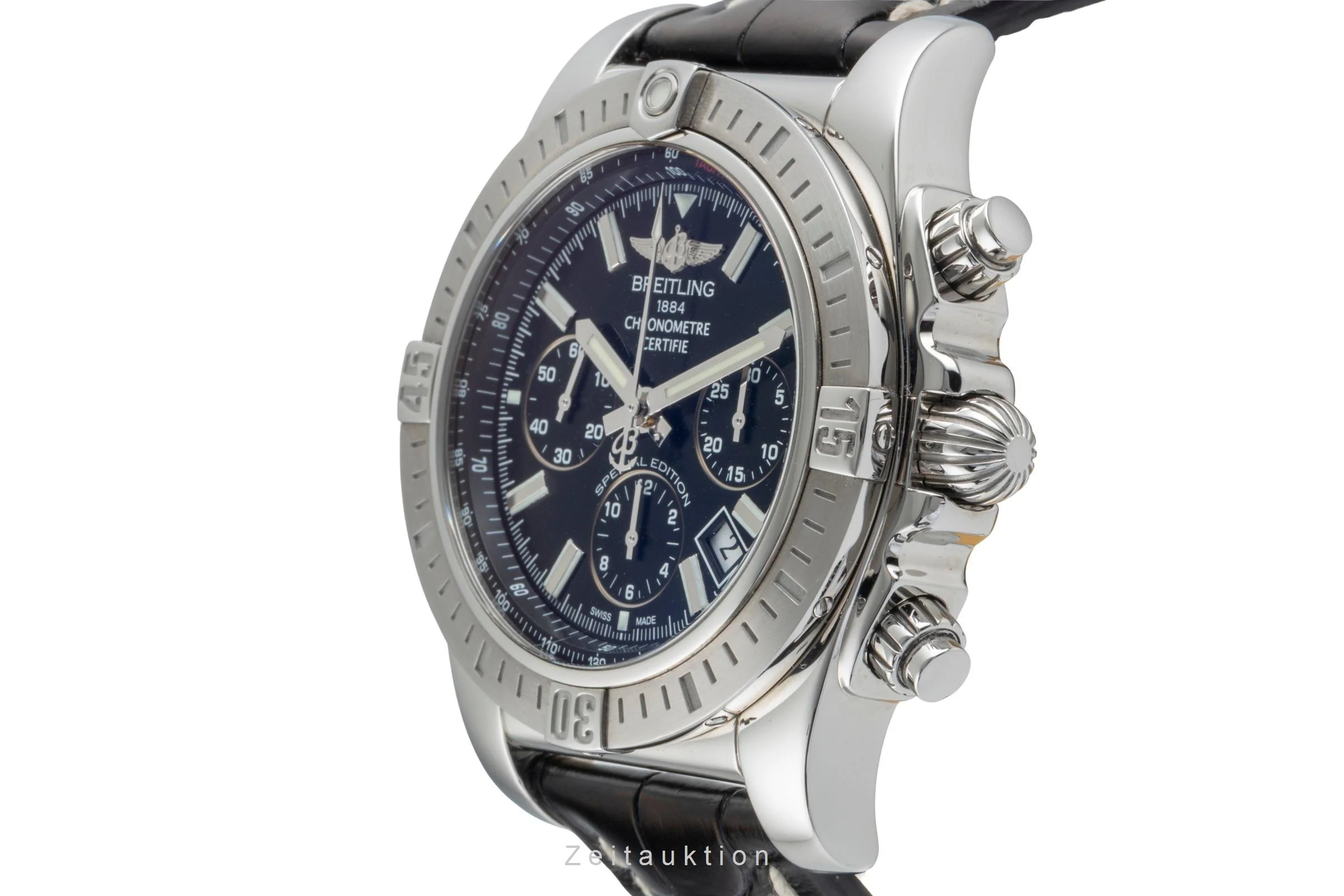 Breitling Chronomat 44 chronograph steel automatic men's watch AB011511/BF70  [2506424] - Image 7