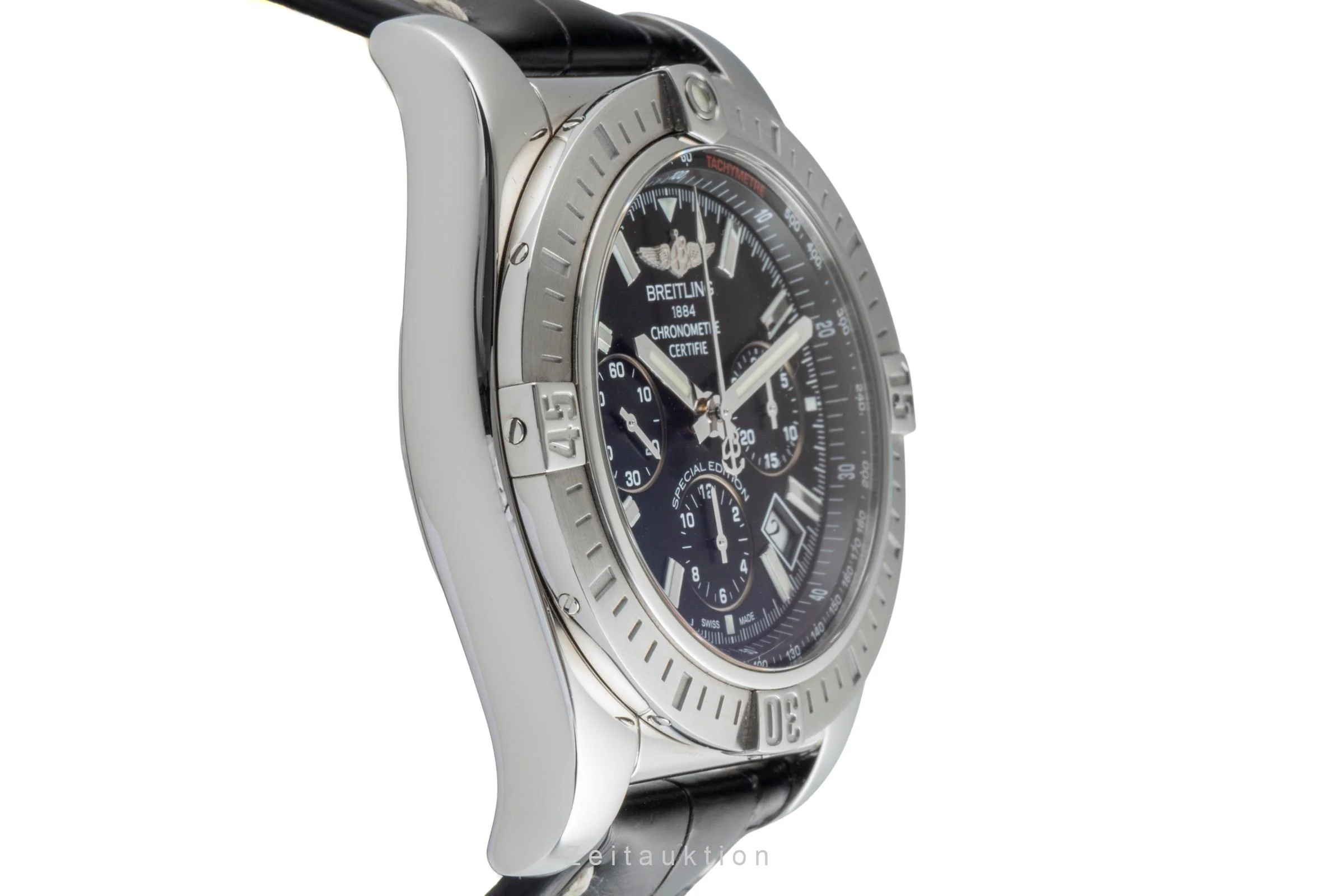 Breitling Chronomat 44 chronograph steel automatic men's watch AB011511/BF70  [2506424] - Image 8
