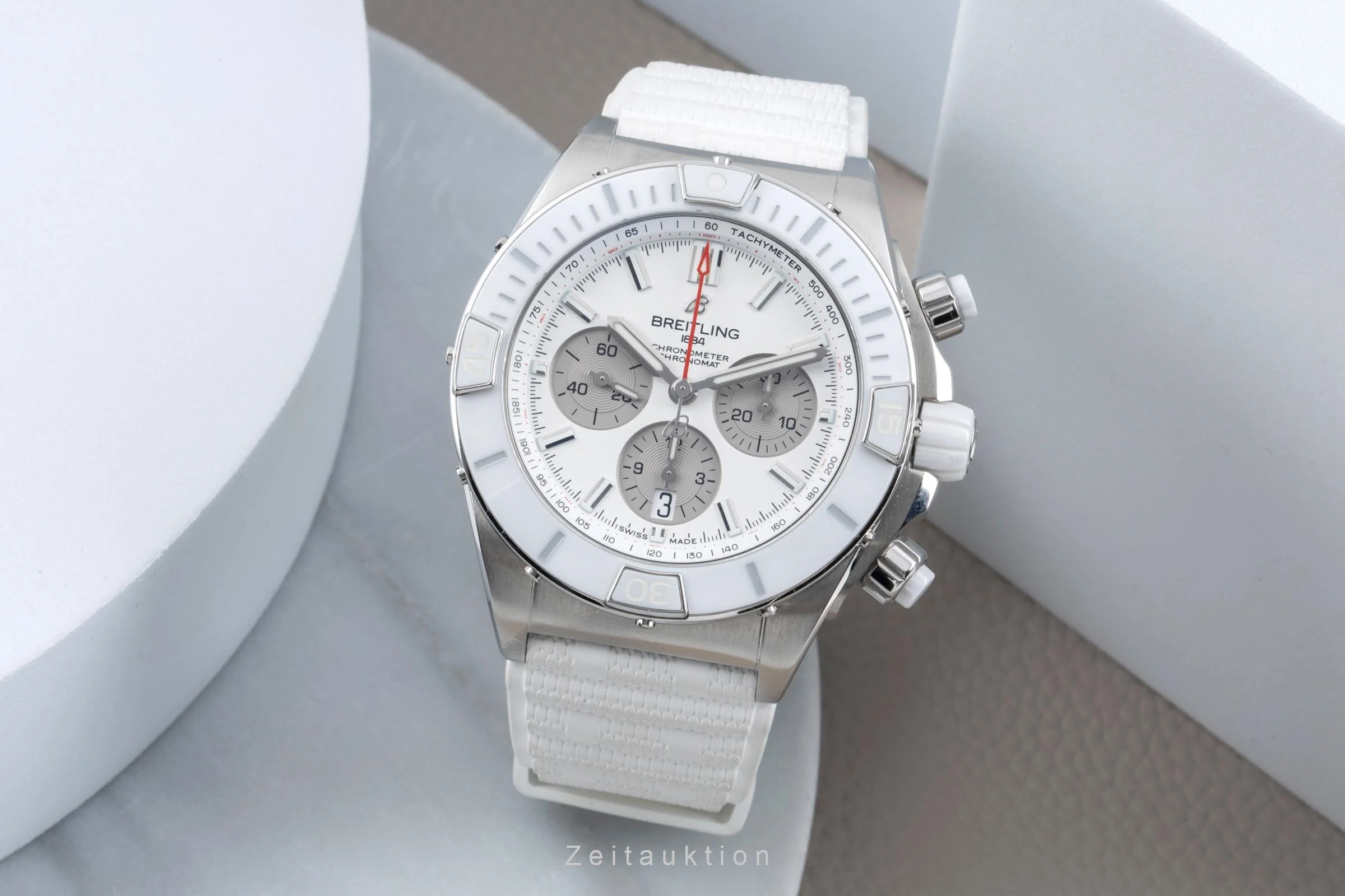 Breitling Chronomat 44 chronograph steel automatic men's watch AB0136  [2505471] - Image 4
