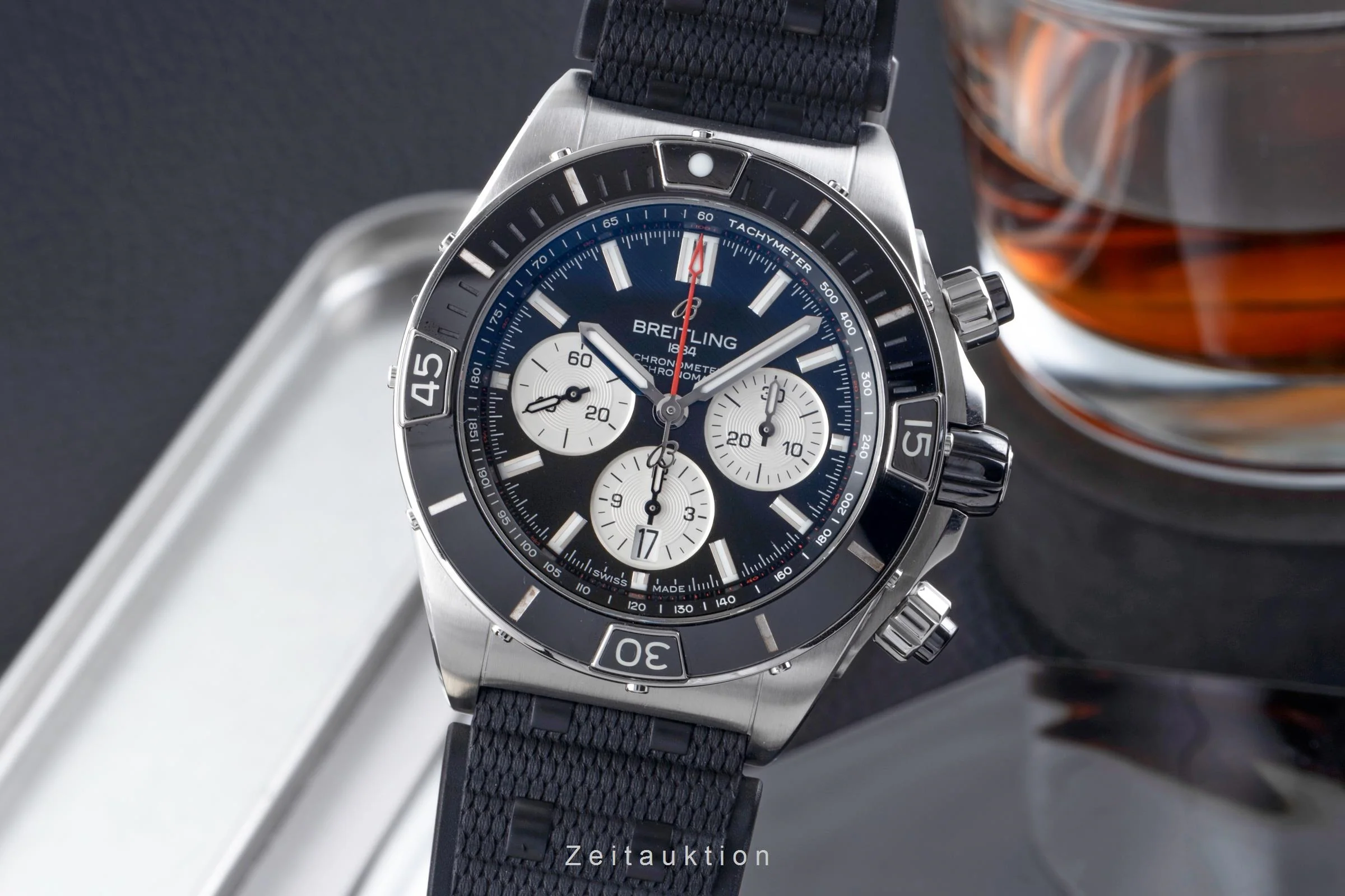 Breitling Chronomat 44 chronograph steel automatic men's watch AB0136 LP: 9850EUR  [2506523] - Image 2