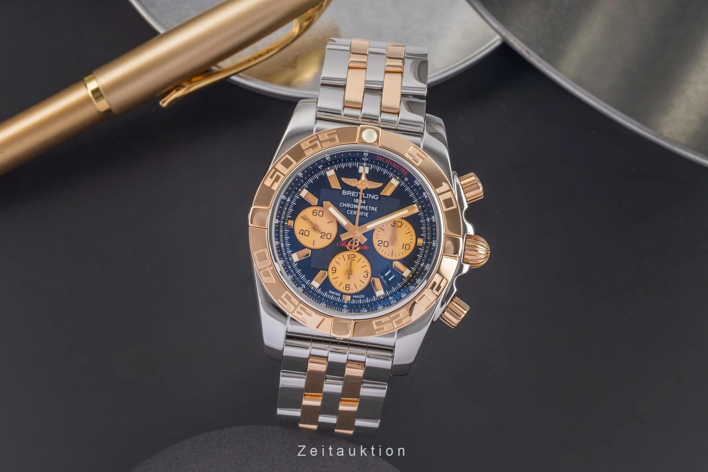 Breitling Chronomat 44 chronograph steel / gold automatic men's watch CB011012/B968  [2505520] - Image 4