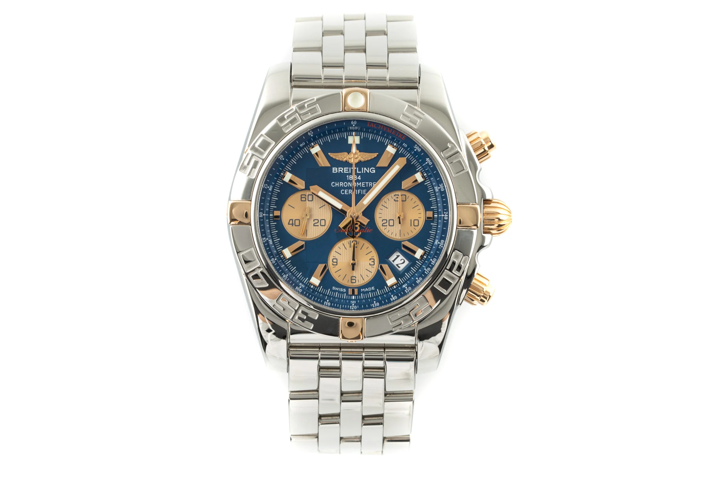 Breitling Chronomat 44 chronograph steel / gold automatic men's watch IB0110 LP: 8150EUR  [2200736] - Image 4