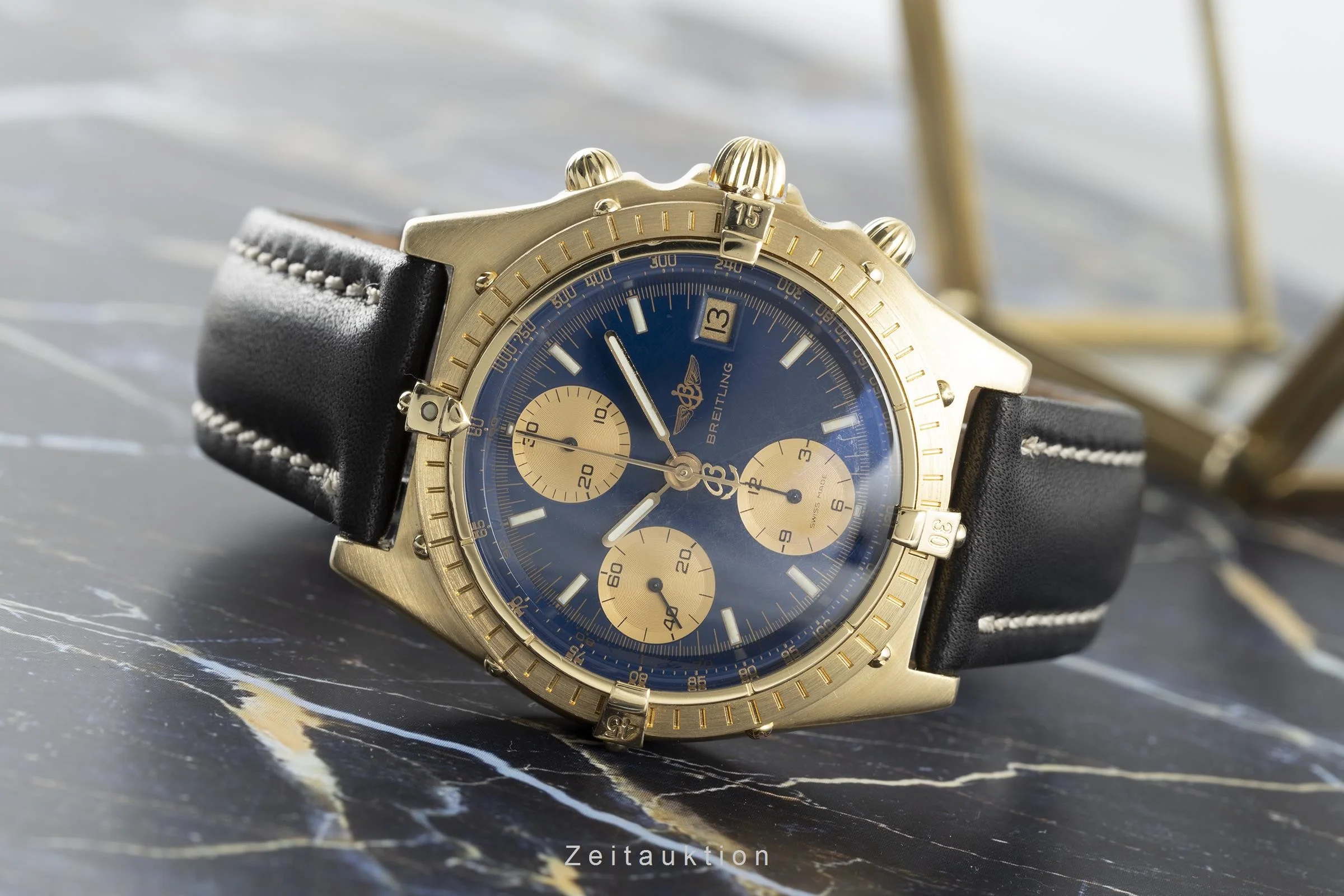 Breitling Chronomat chronograph 18 ct gold automatic men's watch 81950 LP: 19000EUR  [2110506] - Image 2