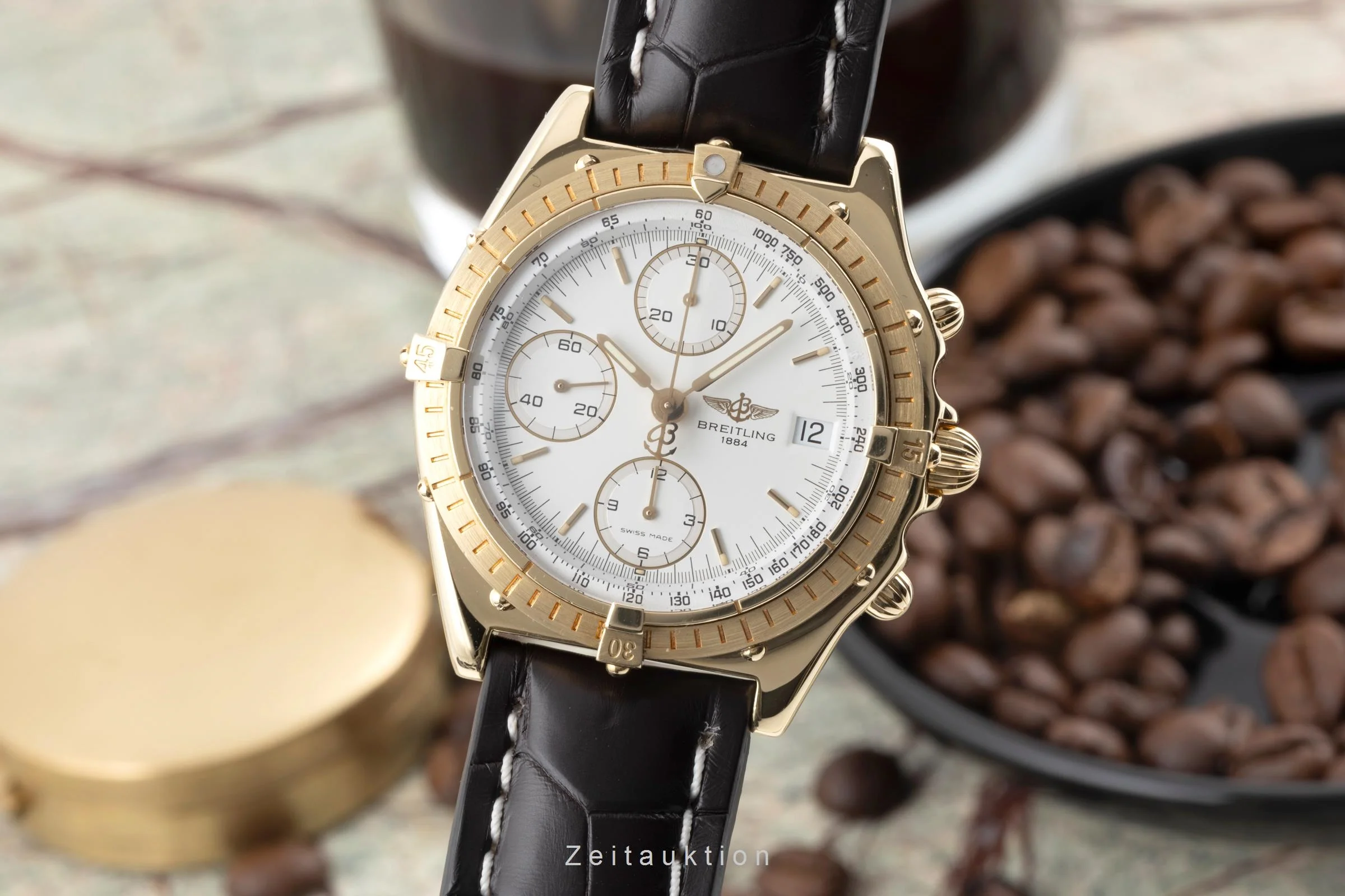 Breitling Chronomat chronograph 18 ct gold automatic men's watch 81950  K13047  [2505802] - Image 2