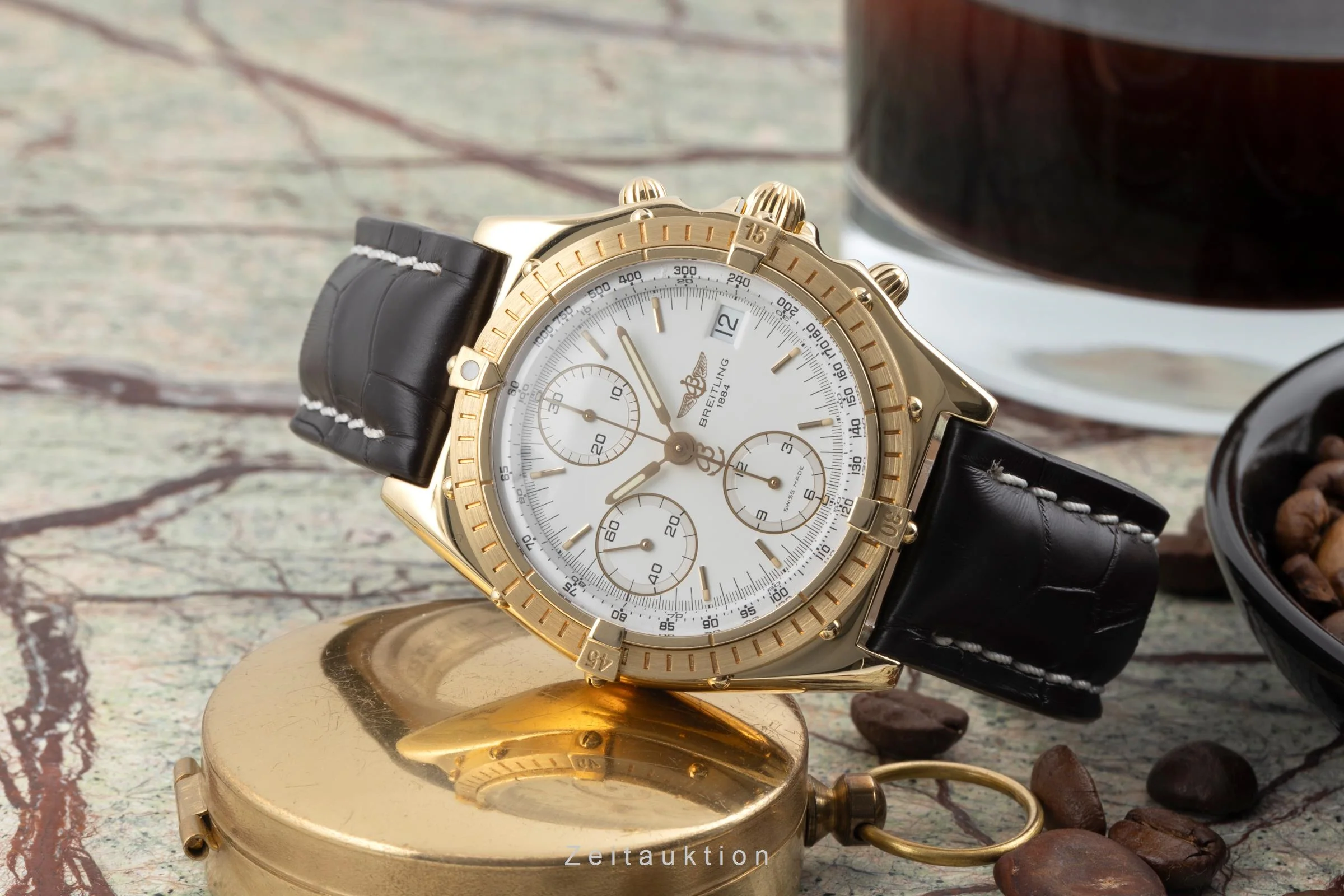 Breitling Chronomat chronograph 18 ct gold automatic men's watch 81950  K13047  [2505802] - Image 3