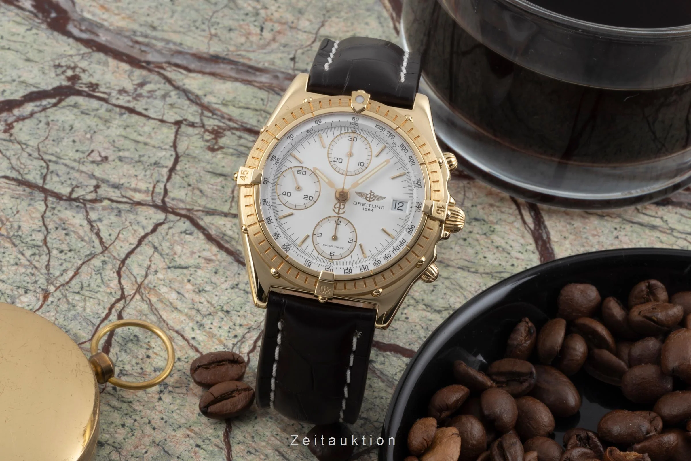 Breitling Chronomat chronograph 18 ct gold automatic men's watch 81950  K13047  [2505802] - Image 4